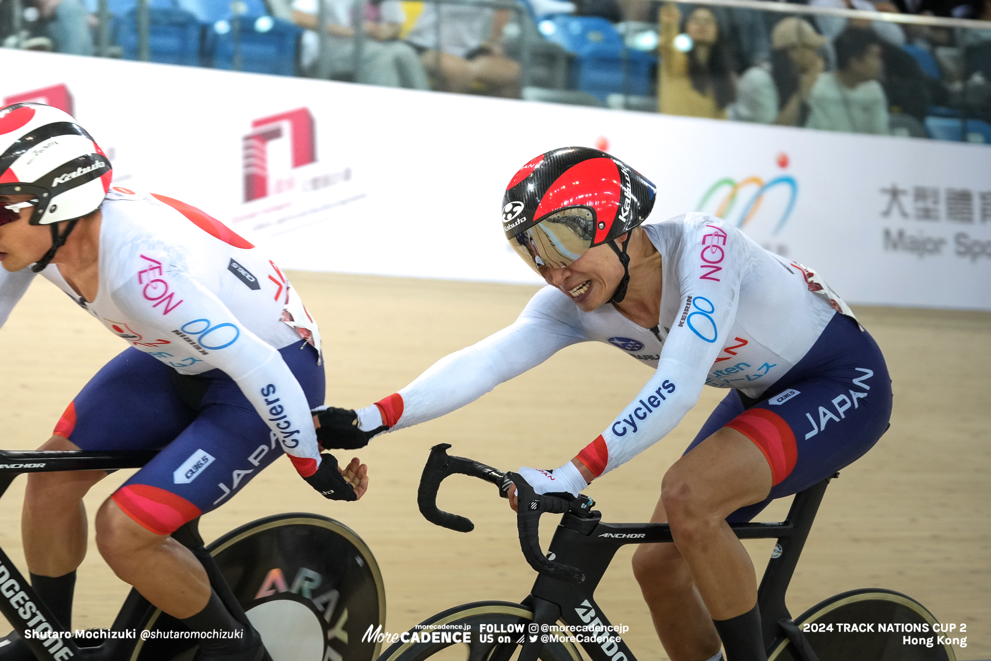 橋本英也, HASHIMOTO Eiya, 窪木一茂, KUBOKI Kazushige, JPN, 男子マディソン, MEN'S Madison, 2024トラックネーションズカップ 香港, 2024 UCI TRACK NATIONS CUP Hong Kong