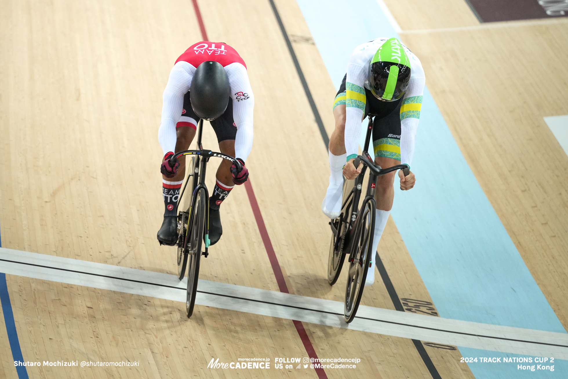 ニコラス・ポール, PAUL Nicholas, TTO, レイ・ホフマン, HOFFMAN Leigh, AUS, 男子スプリント 3位決定戦, MEN'S Sprint Final for Bronze, 2024トラックネーションズカップ 香港, 2024 UCI TRACK NATIONS CUP Hong Kong