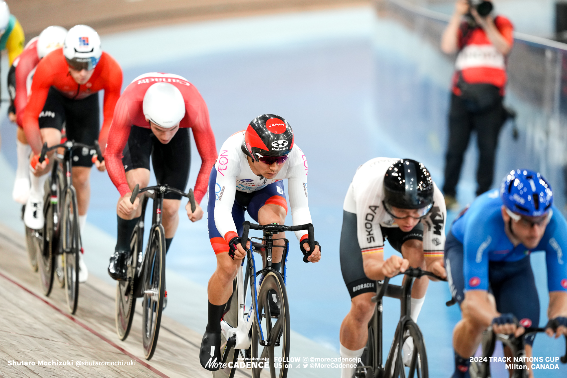 窪木一茂, KUBOKI Kazushige, JPN, ディラン・ビビック, BIBIC Dylan, CAN, 男子オムニアム 予選, MEN'S Omnium Qualification Heat 1, 2024トラックネーションズカップ ミルトン, 2024 UCI TRACK NATIONS CUP Milton, Canada