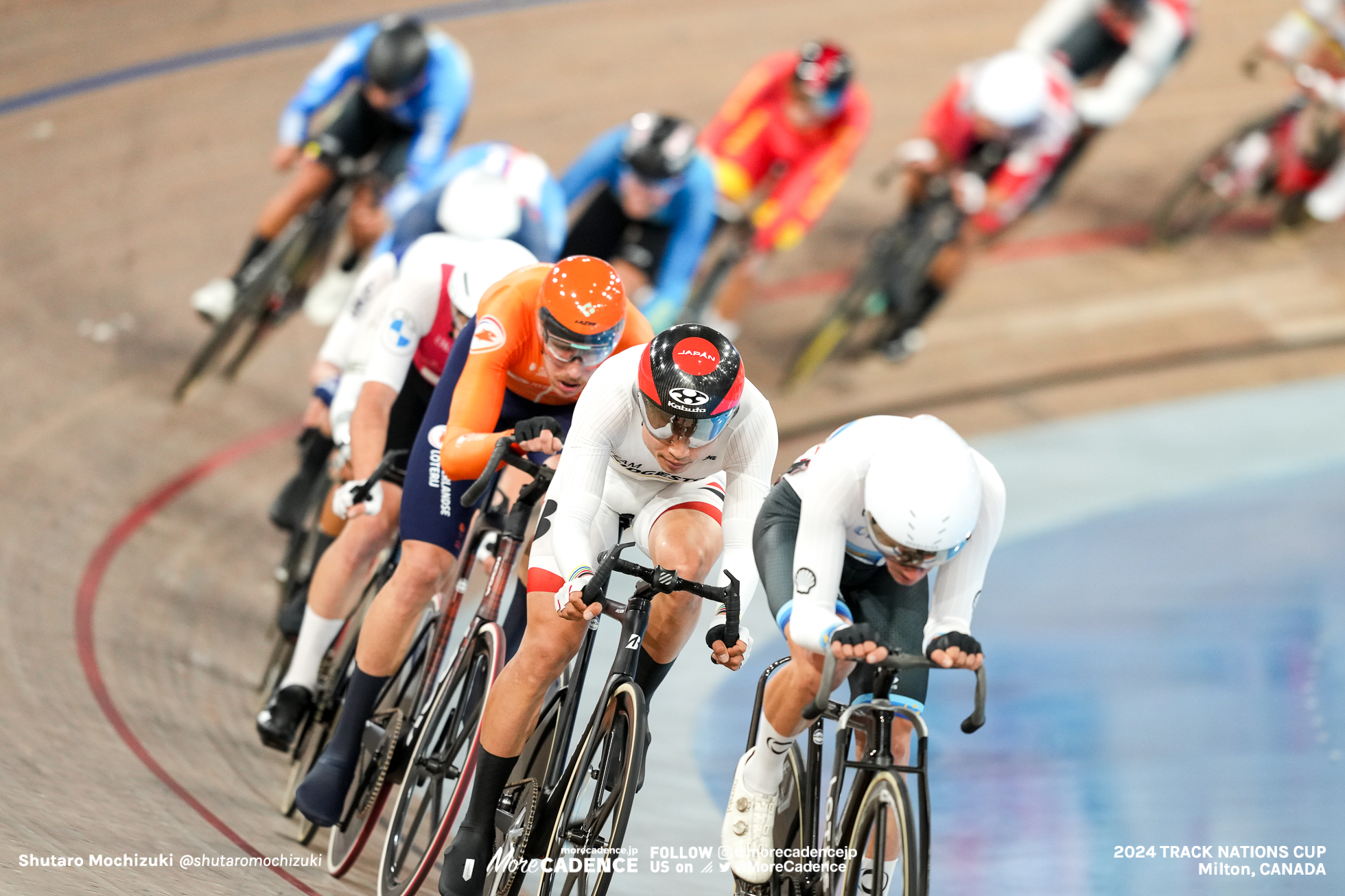 橋本英也, HASHIMOTO Eiya, JPN, イーサン・ハイター, HAYTER Ethan Edward, GBR, 男子オムニアム 予選, MEN'S Omnium Qualification Heat 2, 2024トラックネーションズカップ ミルトン, 2024 UCI TRACK NATIONS CUP Milton, Canada