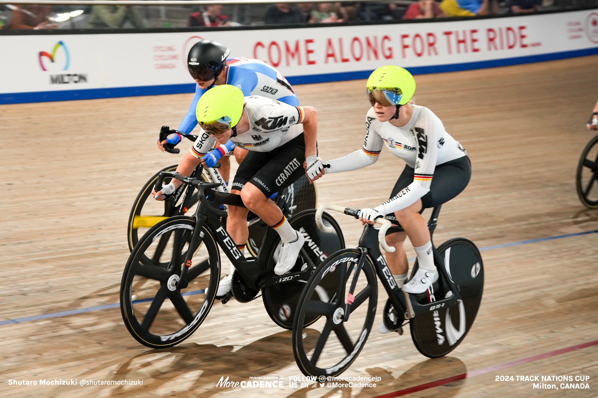 レナ シャーロット・ライスナー, REISSNER Lena Charlotte, フランチスカ・ブラウス, BRAUSSE Franziska, GER, 女子マディソン, WOMEN'S Madison, 2024トラックネーションズカップ ミルトン, 2024 UCI TRACK NATIONS CUP Milton, Canada