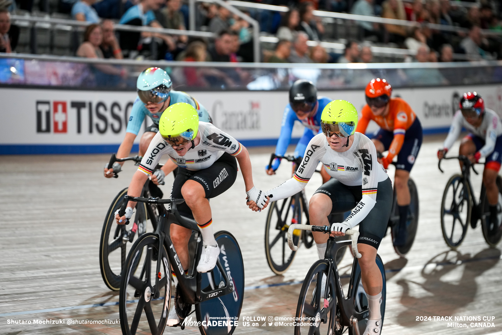 レナ シャーロット・ライスナー, REISSNER Lena Charlotte, フランチスカ・ブラウス, BRAUSSE Franziska, GER, 女子マディソン, WOMEN'S Madison, 2024トラックネーションズカップ ミルトン, 2024 UCI TRACK NATIONS CUP Milton, Canada