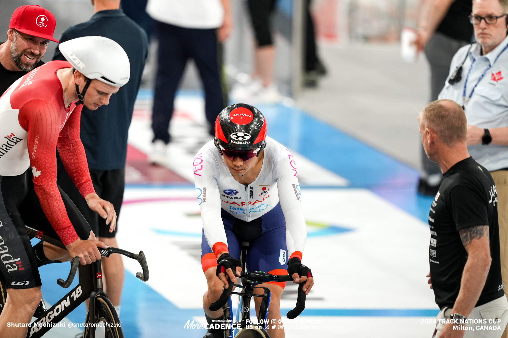 窪木一茂, KUBOKI Kazushige, JPN, ディラン・ビビック, BIBIC Dylan, CAN, 男子オムニアム エリミネーション, MEN'S Omnium Elimination Race, 2024トラックネーションズカップ ミルトン, 2024 UCI TRACK NATIONS CUP Milton, Canada