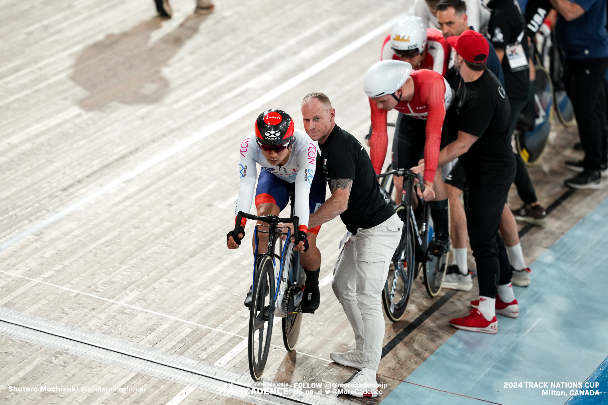 窪木一茂, KUBOKI Kazushige, JPN, ディラン・ビビック, BIBIC Dylan, CAN, 男子オムニアム エリミネーション, MEN'S Omnium Elimination Race, 2024トラックネーションズカップ ミルトン, 2024 UCI TRACK NATIONS CUP Milton, Canada