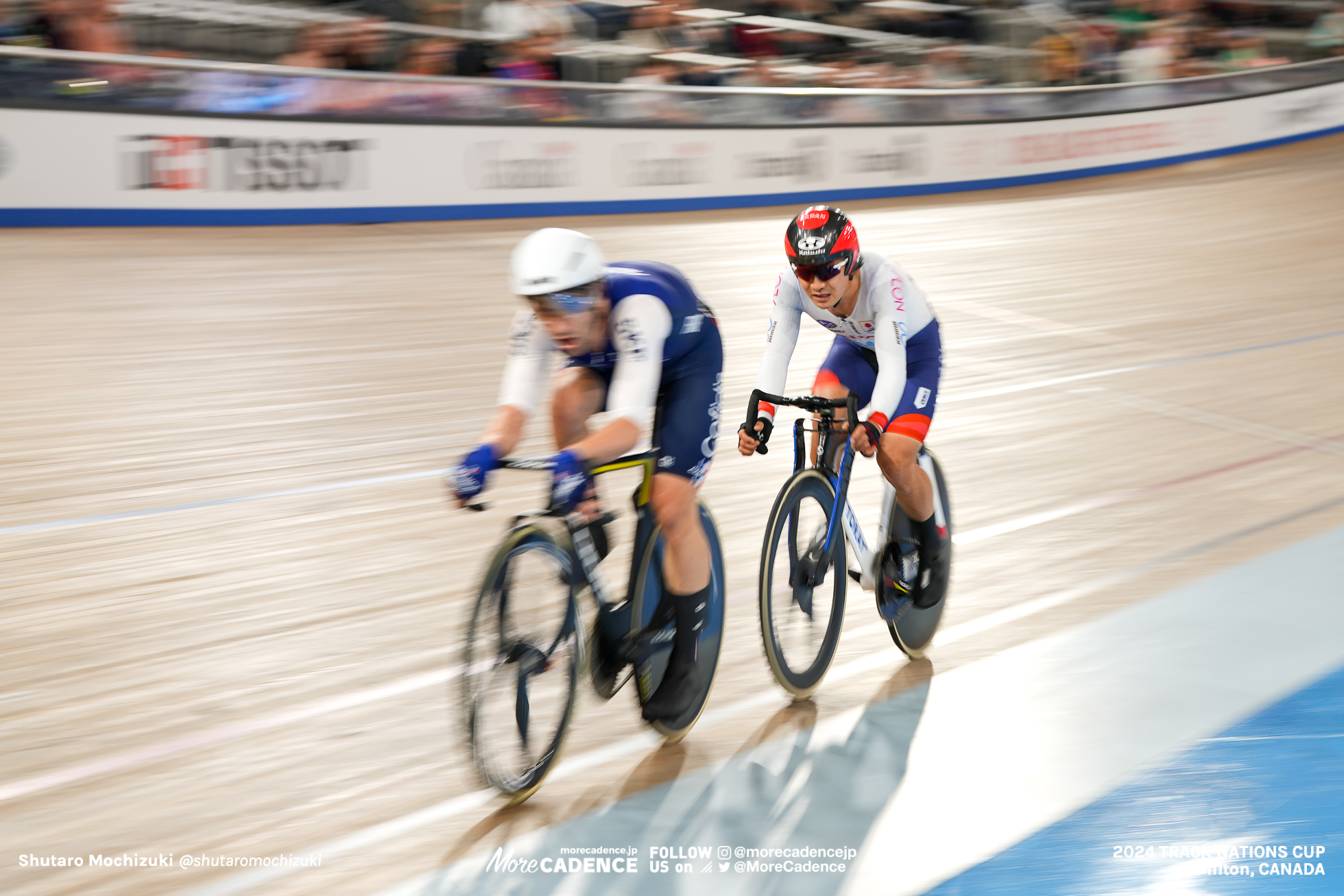 窪木一茂, KUBOKI Kazushige, JPN, ベンジャミン・トマ, THOMAS Benjamin, FRA, 男子オムニアム ポイントレース, MEN'S Omnium Points Race, 2024トラックネーションズカップ ミルトン, 2024 UCI TRACK NATIONS CUP Milton, Canada