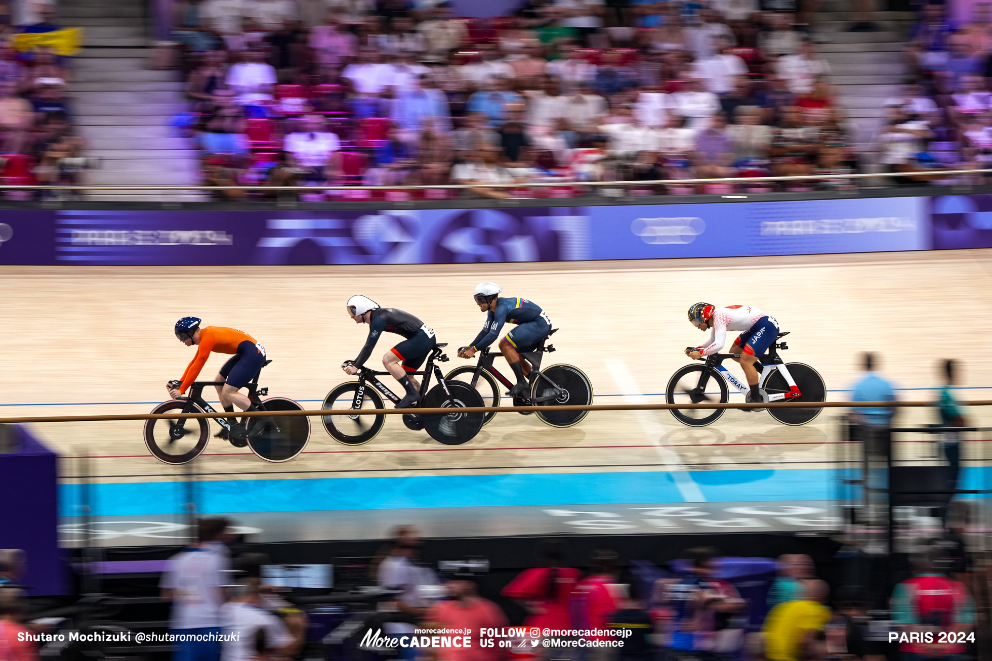 中野慎詞, Japan, 準々決勝, mens keirin, Olympic Games Paris 2024, Saint-Quentin-en-Yvelines Velodrome, August 11, 2024 in Paris, France