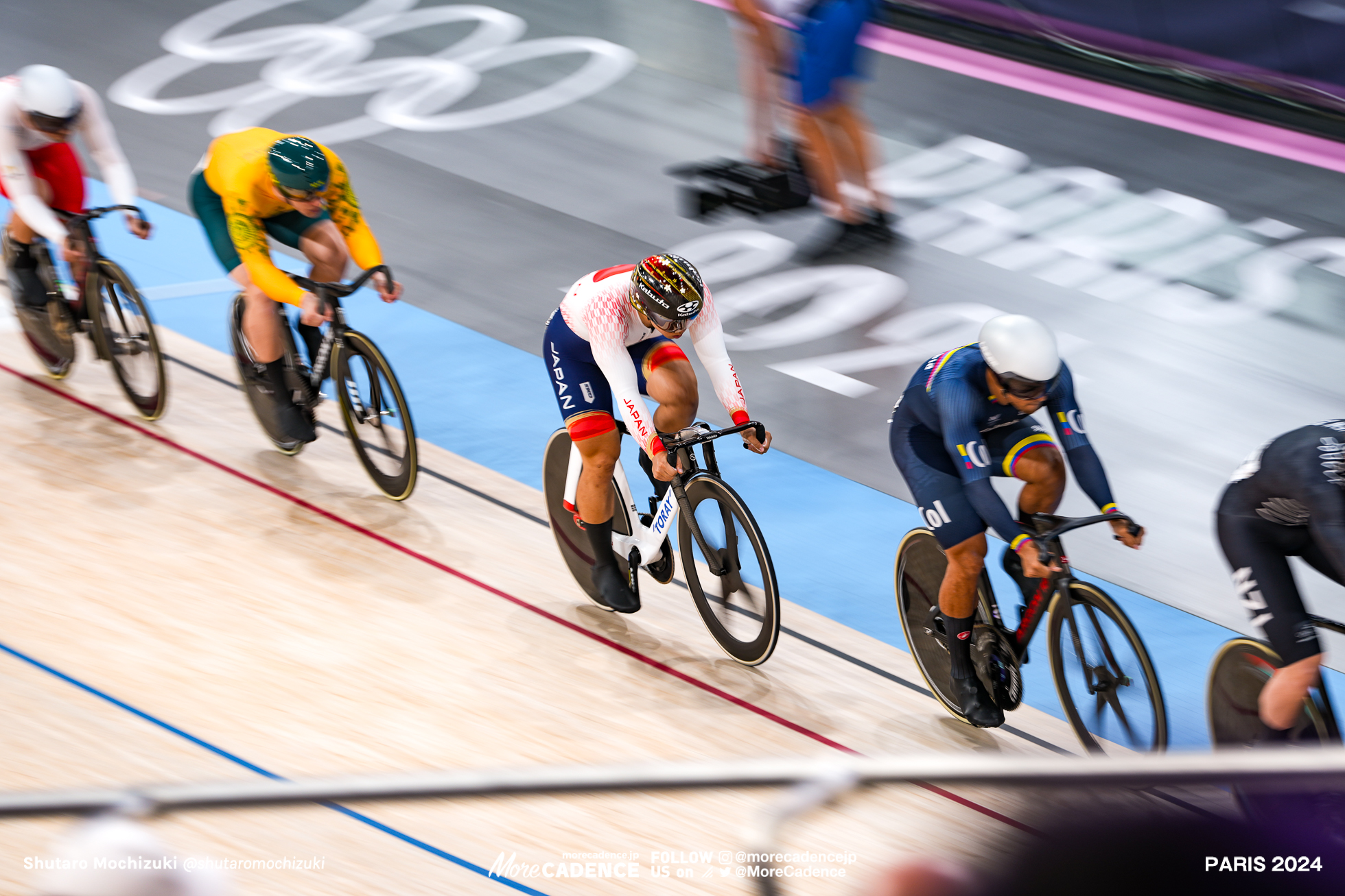 中野慎詞, Japan, 準決勝, mens keirin, Olympic Games Paris 2024, Saint-Quentin-en-Yvelines Velodrome, August 11, 2024 in Paris, France