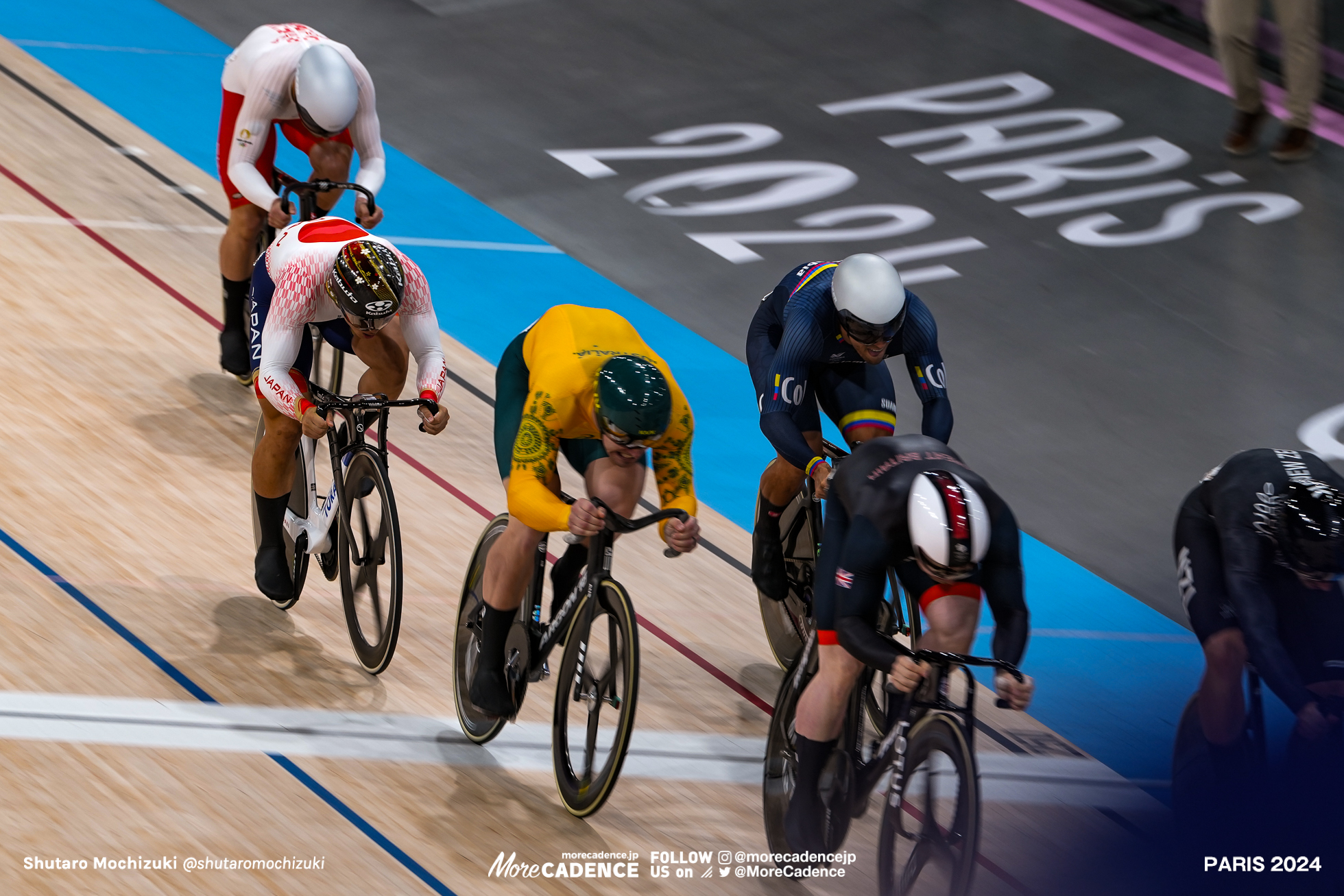 中野慎詞, Japan, 準決勝, mens keirin, Olympic Games Paris 2024, Saint-Quentin-en-Yvelines Velodrome, August 11, 2024 in Paris, France