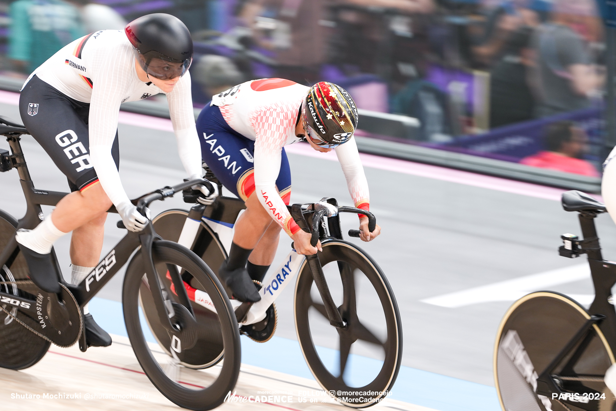 リー ソフィー・フリードリッヒ FRIEDRICH Lea, GER, 太田りゆ, Japan, 7-12位決定戦, womens keirin, Olympic Games Paris 2024, Saint-Quentin-en-Yvelines Velodrome, August 08, 2024 in Paris, France