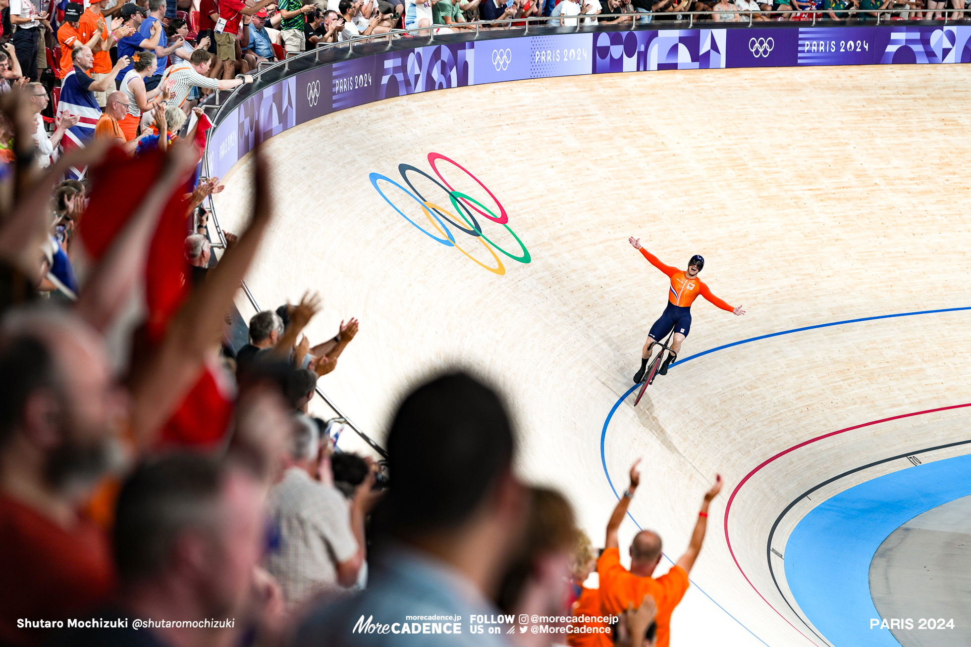 ハリー・ラブレイセン LAVREYSEN Harrie, Netherlands, mens team sprint, Olympic Games Paris 2024, Saint-Quentin-en-Yvelines Velodrome, August 06, 2024 in Paris, France