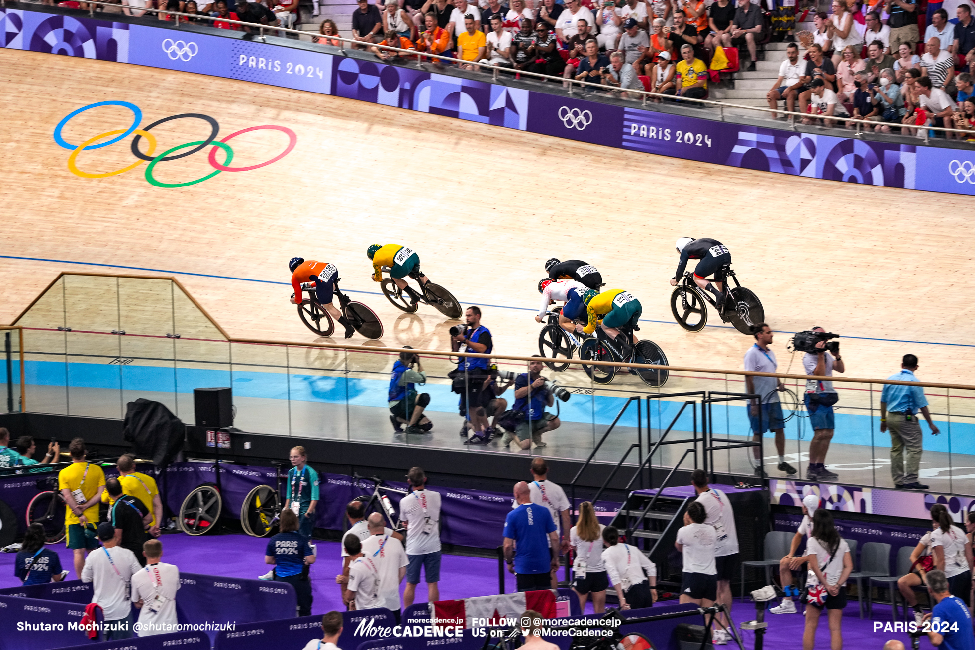 中野慎詞, Japan, 決勝, mens keirin, Olympic Games Paris 2024, Saint-Quentin-en-Yvelines Velodrome, August 11, 2024 in Paris, France