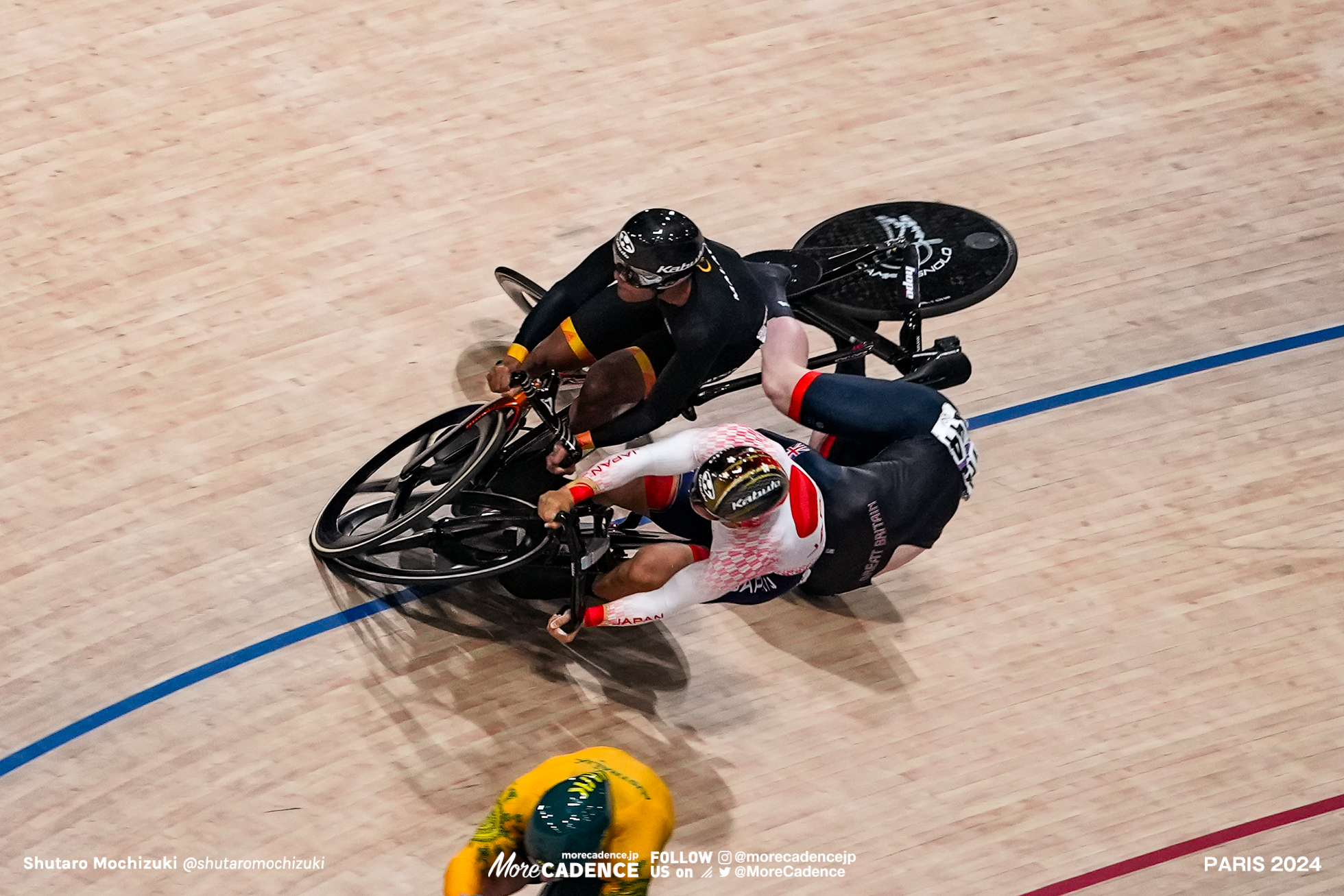 ムハマド シャー・シャローム SAHROM Muhammad Shah Firdaus, MAS, 中野慎詞, Japan, 決勝, mens keirin, Olympic Games Paris 2024, Saint-Quentin-en-Yvelines Velodrome, August 11, 2024 in Paris, France