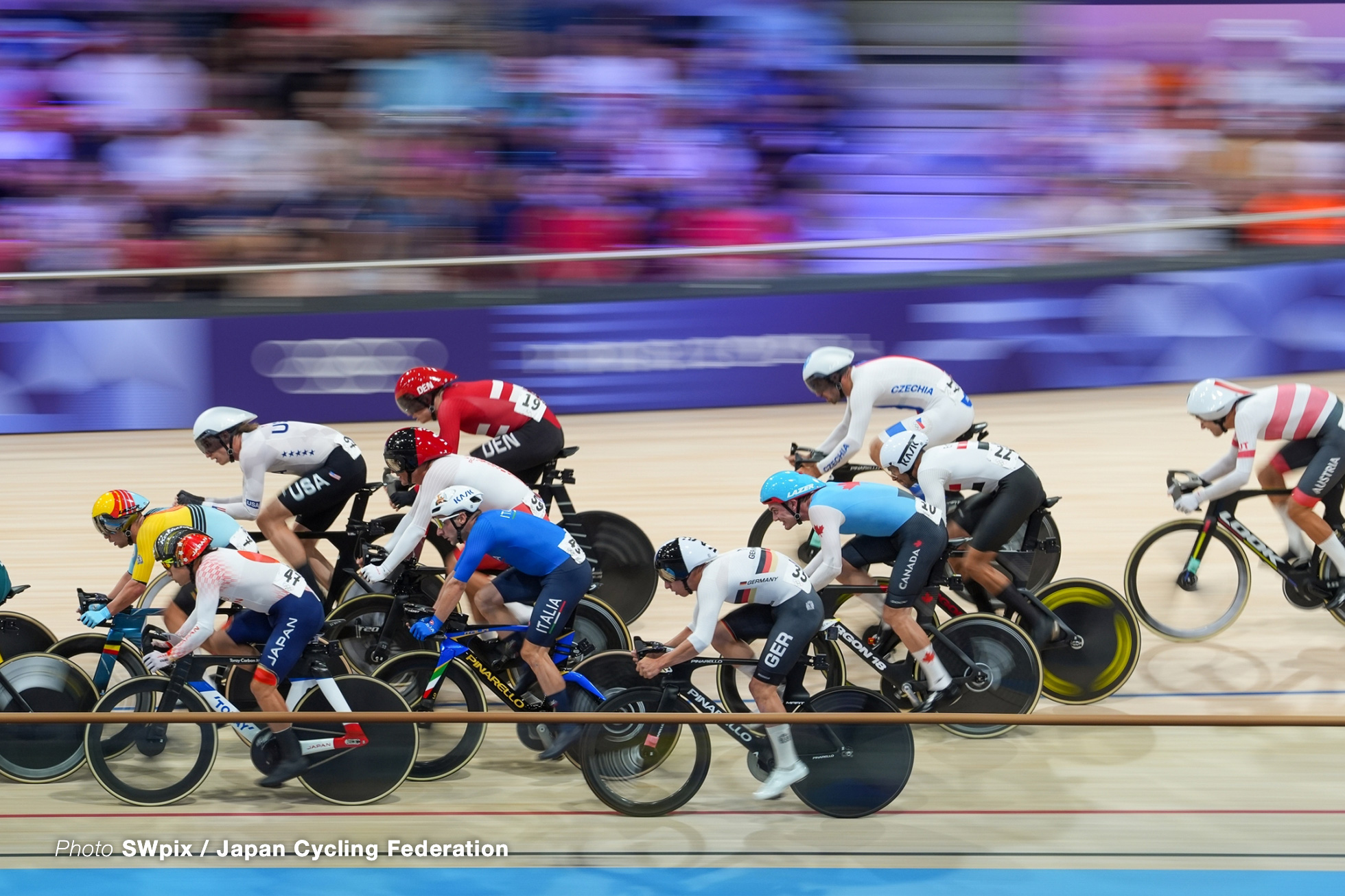 窪木一茂, Japan, mens omnium, Olympic Games Paris 2024, Saint-Quentin-en-Yvelines Velodrome, August 08, 2024 in Paris, France, SWpix / Japan Cycling Federation