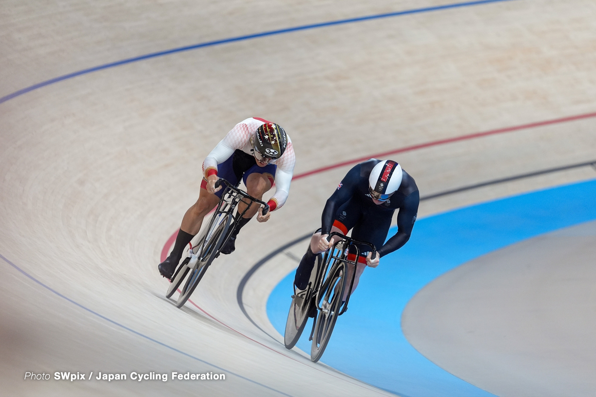 太田海也, Japan, mens sprint, Olympic Games Paris 2024, Saint-Quentin-en-Yvelines Velodrome, August 08, 2024 in Paris, France, SWpix / Japan Cycling Federation