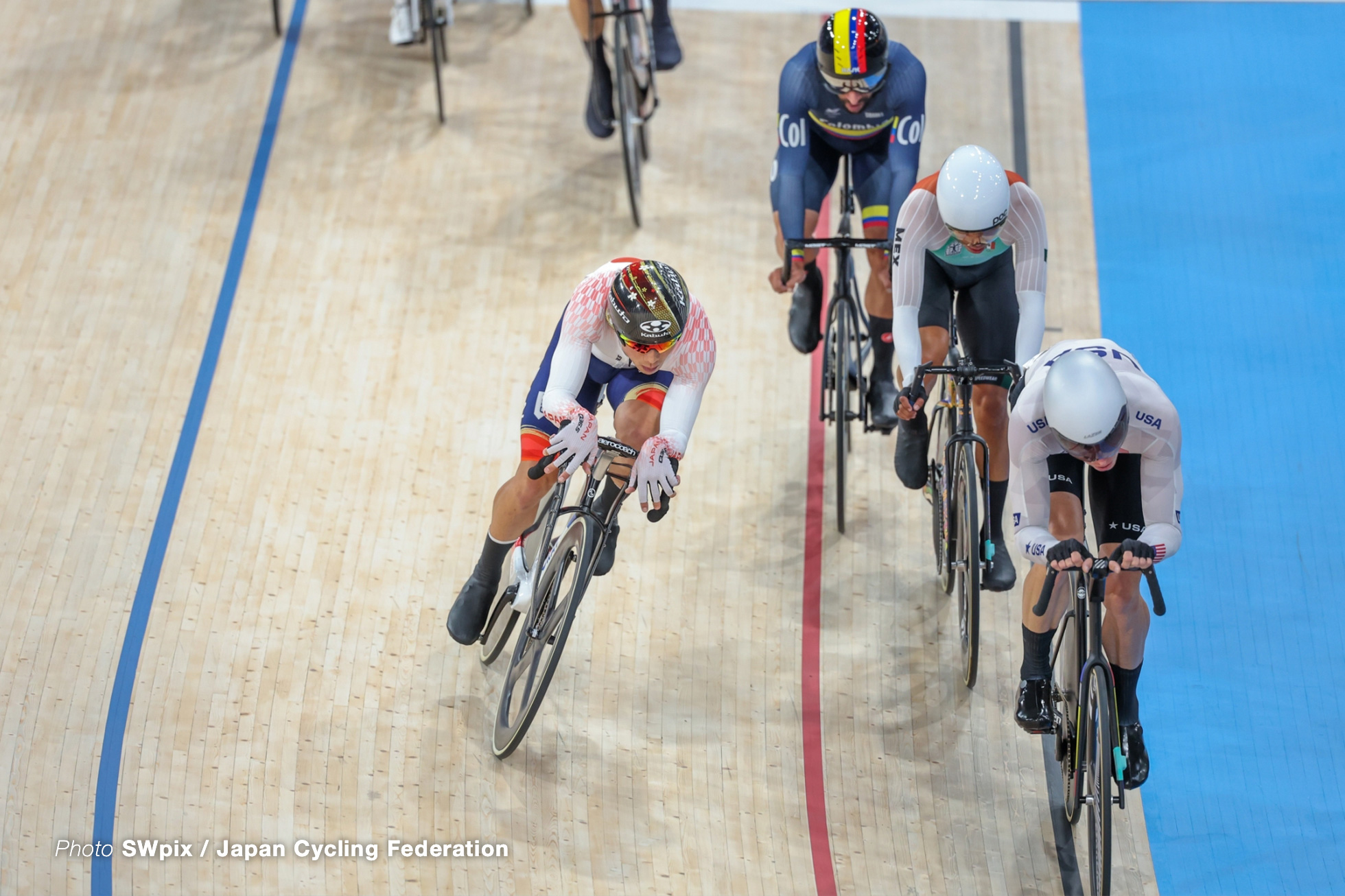 窪木一茂, Japan, mens omnium, Olympic Games Paris 2024, Saint-Quentin-en-Yvelines Velodrome, August 08, 2024 in Paris, France, SWpix / Japan Cycling Federation