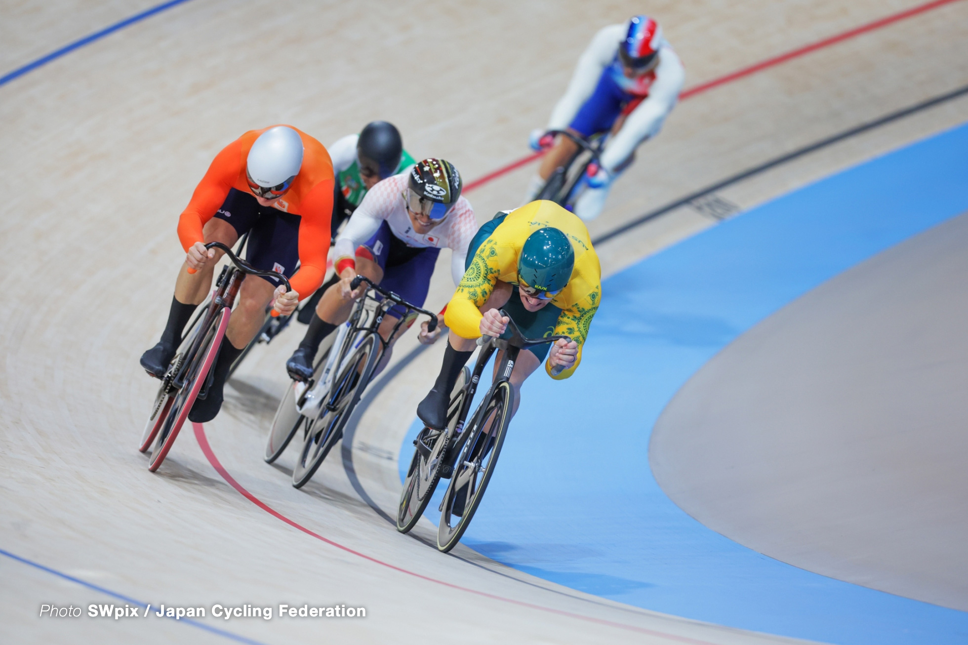 太田海也, Japan, 1回戦, mens keirin, Olympic Games Paris 2024, Saint-Quentin-en-Yvelines Velodrome, August 10, 2024 in Paris, France, SWpix / Japan Cycling Federation