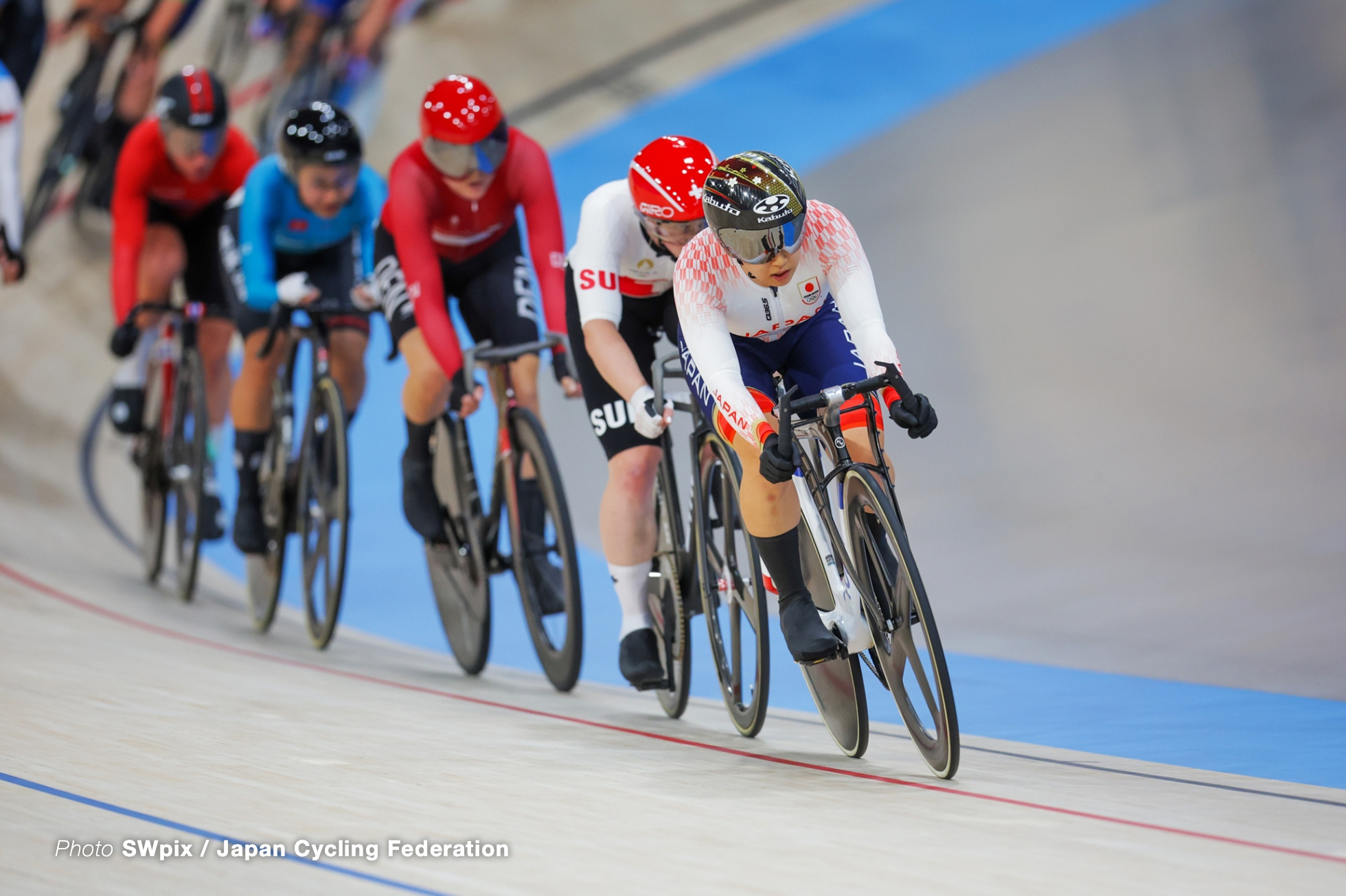 梶原悠未, Japan, womens omnium, Olympic Games Paris 2024, Saint-Quentin-en-Yvelines Velodrome, August 11, 2024 in Paris, France, SWpix / Japan Cycling Federation