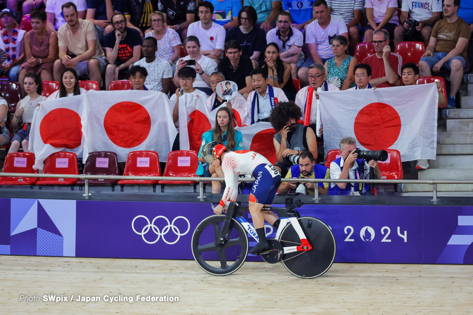 太田海也, Japan, 1回戦, mens keirin, Olympic Games Paris 2024, Saint-Quentin-en-Yvelines Velodrome, August 10, 2024 in Paris, France, SWpix / Japan Cycling Federation