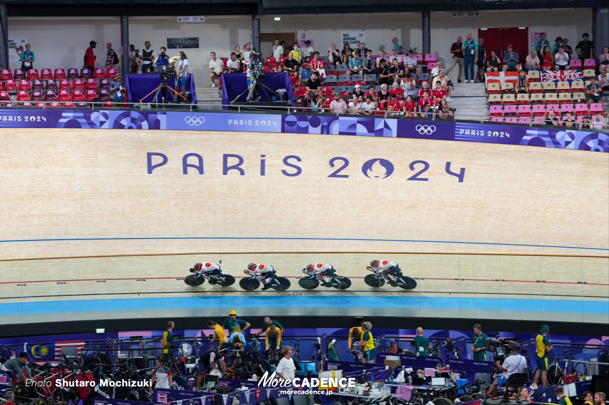 梶原悠未, 垣田真穂, 内野艶和, 池田瑞紀, Japan, womens team pursuit, Qualifiers, Olympic Games Paris 2024, Saint-Quentin-en-Yvelines Velodrome, August 05, 2024 in Paris, France