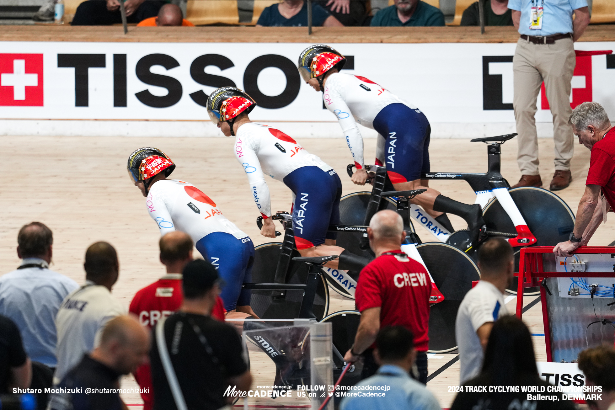 長迫吉拓, 太田海也, 小原佑太, JPN, 男子チームスプリント, Men's Team Sprint, 2024世界選手権トラック バレラップ, 2024 UCI CYCLING WORLD CHAMPIONSHIPS TRACK