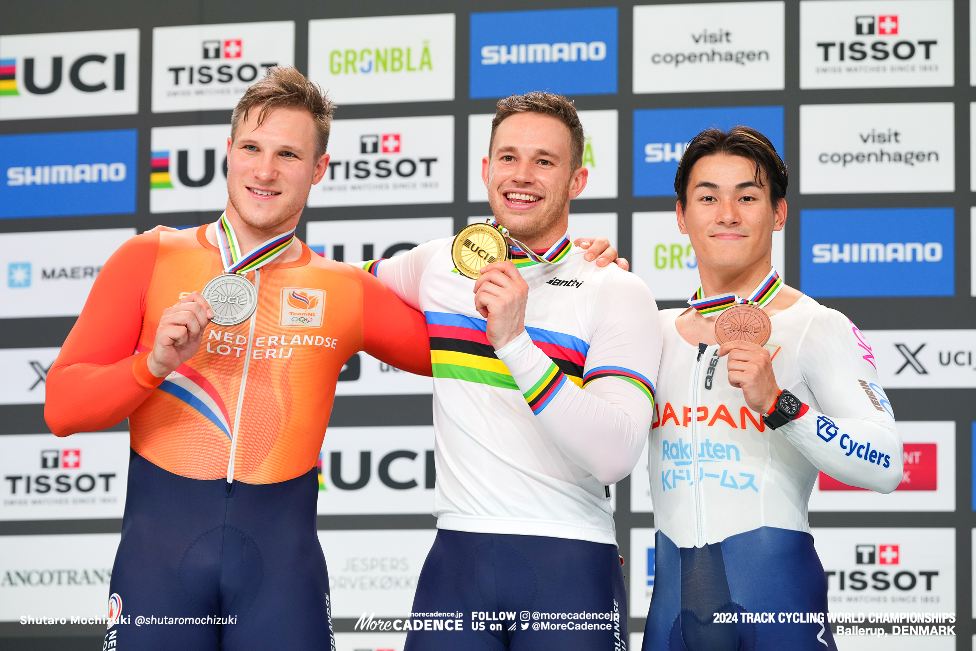 太田海也,ハリー・ラブレイセン,Harrie Lavreysen,ジェフリー・ホーフラント,Jeffrey Hoogland,男子スプリント 3位決定戦, Men's Sprint, 2024世界選手権トラック バレラップ, 2024 UCI CYCLING WORLD CHAMPIONSHIPS TRACK