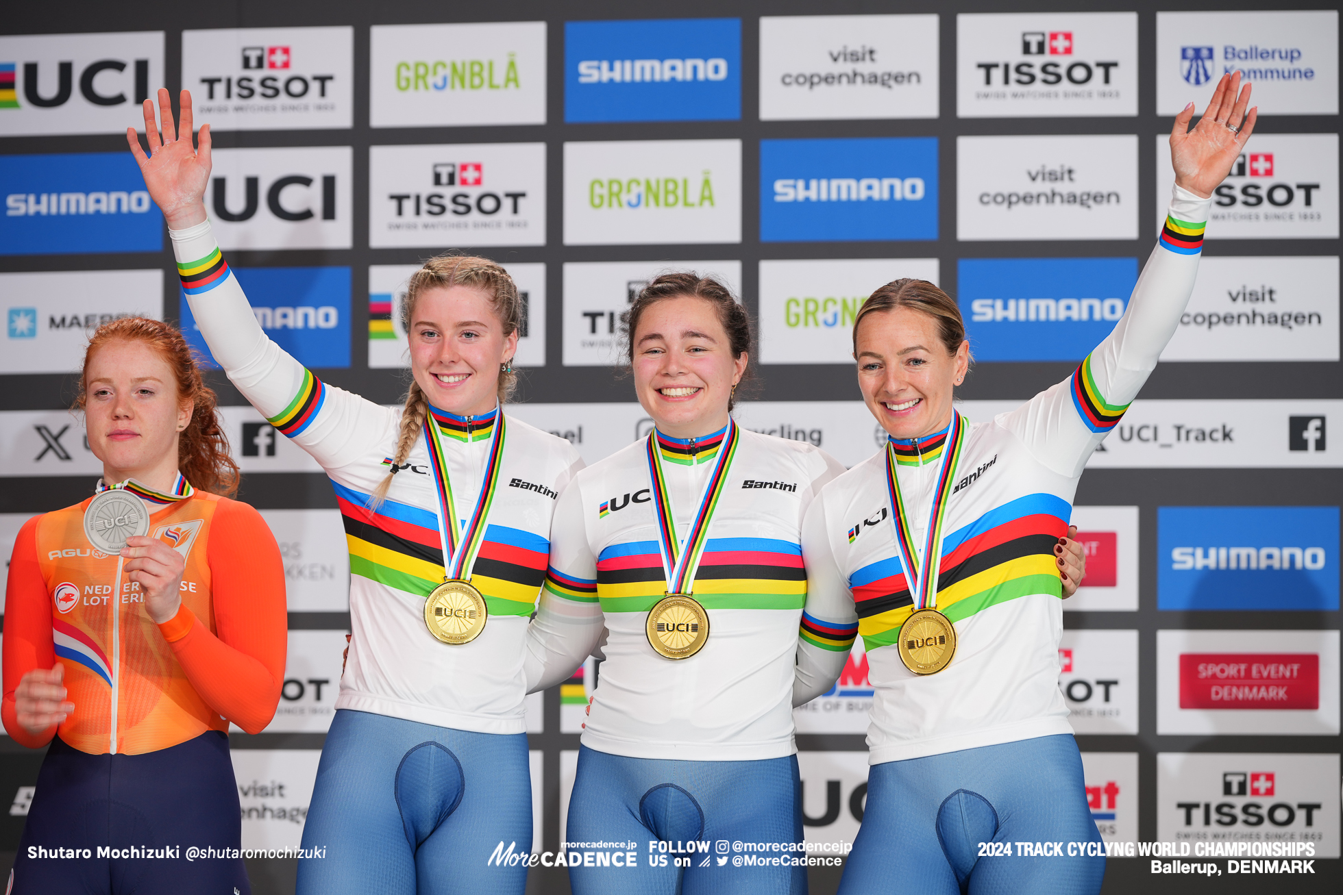 ソフィー・ケープウェル,Sophie Capewell,エマ・フィヌカン,Emma Finucane,ケイティー・マーシャン,Katy Marchant,女子チームスプリント, WOMEN'S Team Sprint, 2024世界選手権トラック バレラップ, 2024 UCI CYCLING WORLD CHAMPIONSHIPS TRACK