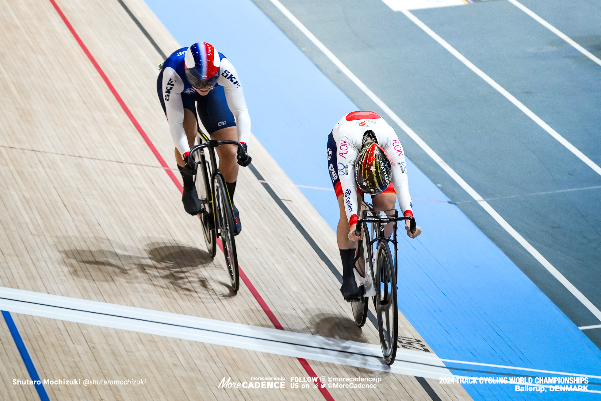 佐藤水菜,マチルド・グロ,Mathilde Gros,女子スプリント 準々決勝, Women's Sprint, 2024世界選手権トラック バレラップ, 2024 UCI CYCLING WORLD CHAMPIONSHIPS TRACK