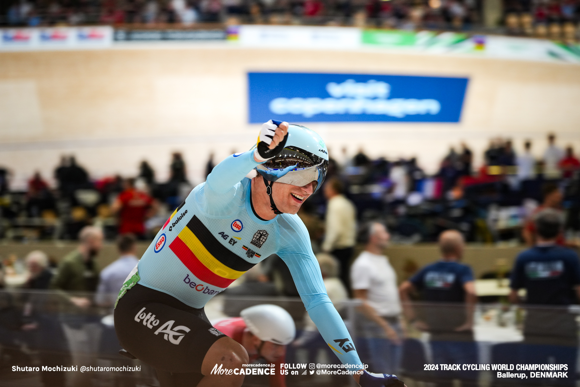 リンジー・ド ヴィルダー,Lindsay De Vylder,男子オムニアム ポイントレース, Men's Elite Omnium Points Race, 2024世界選手権トラック バレラップ, 2024 UCI CYCLING WORLD CHAMPIONSHIPS TRACK