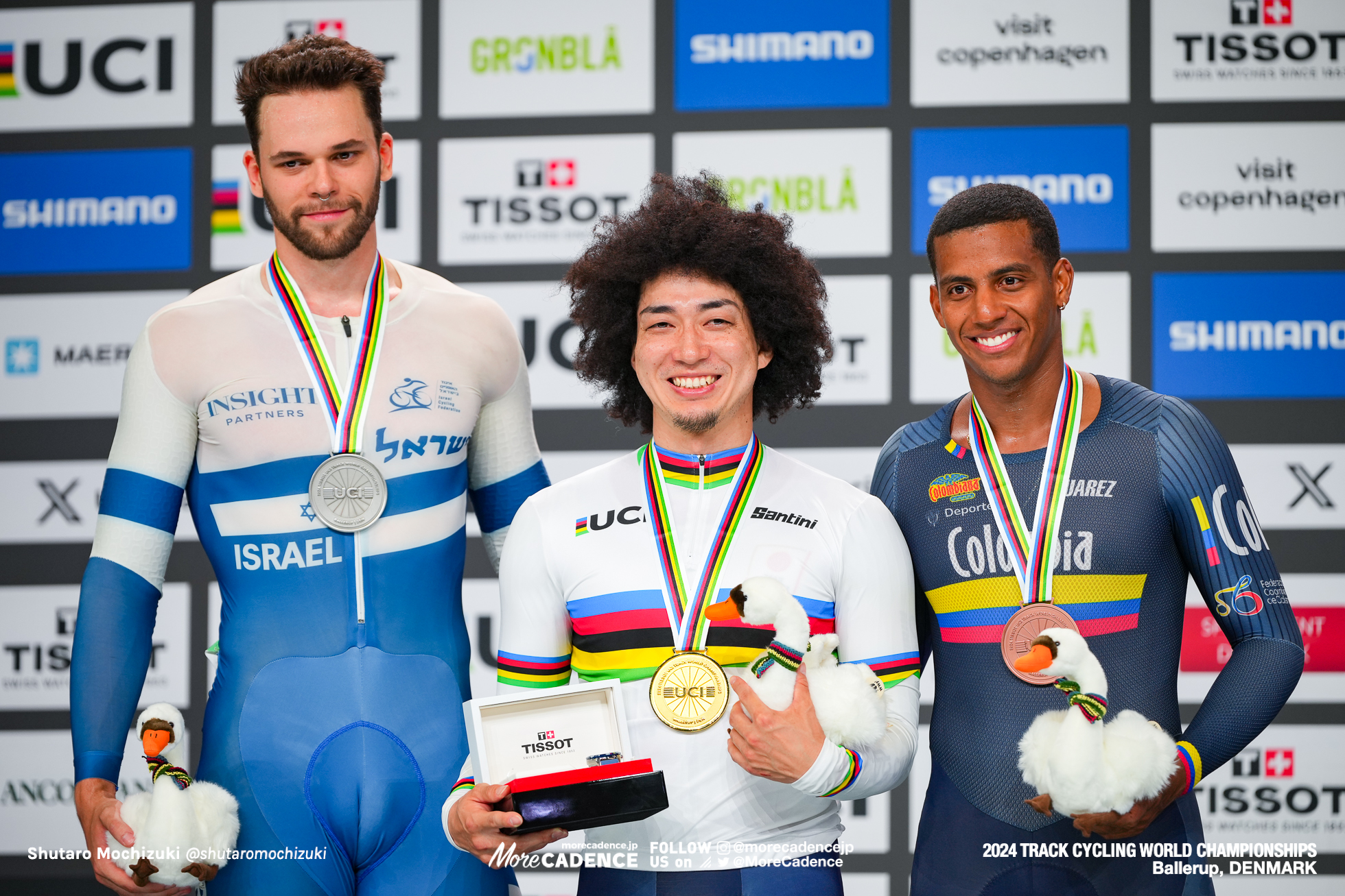 山﨑賢人,ミカイル・ヤコフレフ,Mikhali Yakovlev,ケビン・キンテロ,Kevin Santiago Quintero Chavarro,男子ケイリン , Men's Keirin, 2024世界選手権トラック バレラップ, 2024 UCI CYCLING WORLD CHAMPIONSHIPS TRACK