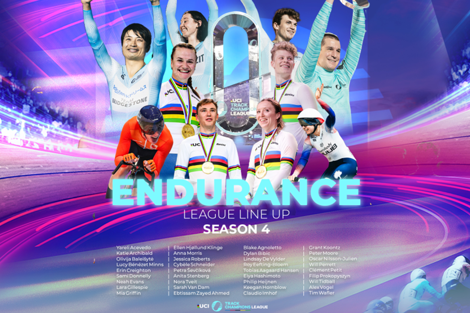 2024 UCI TRACK CHAMPIONS LEAGUE ENDURANCE LINE UP