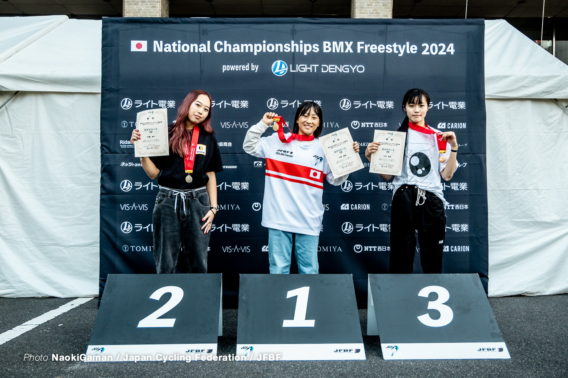 ⼩澤美晴, 内藤寧々, ⼭本結花, 2024全⽇本BMXフリースタイル選⼿権, パーク