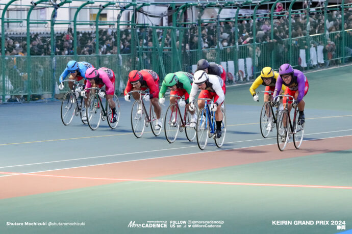 古性優作, 平原康多, 郡司浩平, 眞杉匠, 岩本俊介, 清水裕友, 北井佑季, 新山響平, 脇本雄太, KEIRINグランプリ2024, 静岡競輪場