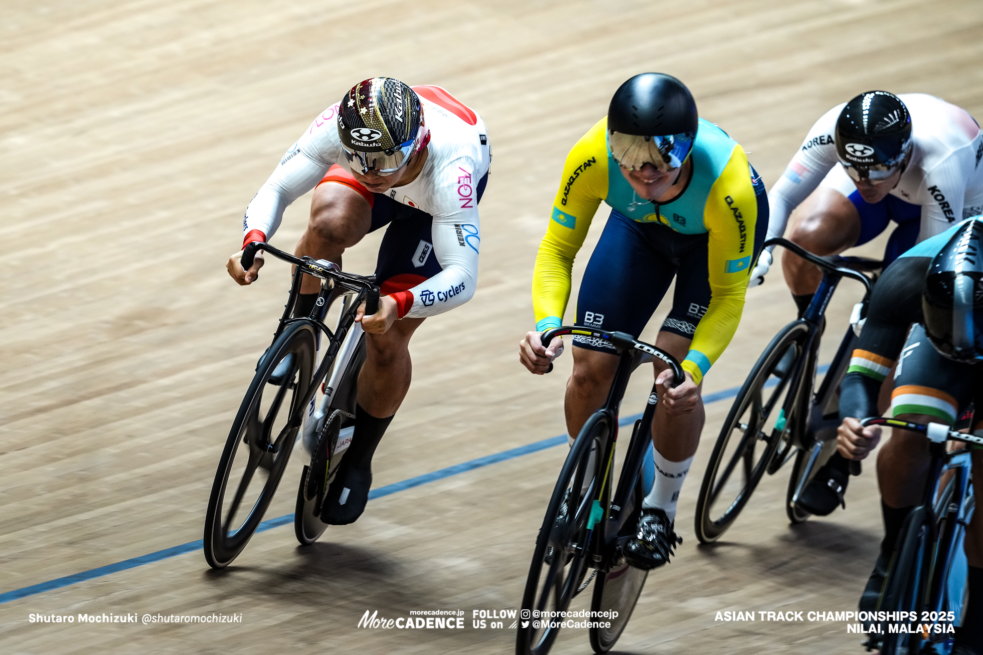 中野慎詞,Nakano Shinji,キム・チェングス,KIM, Chengsu,ラマザン・ムフタール,MUKHTAR Ramazan,男子ケイリン , MEN'S Keirin,2025アジア選手権トラック, 2025 ASIAN TRACK CYCLING CHAMPIONSHIPS, Nilai, Malaysia