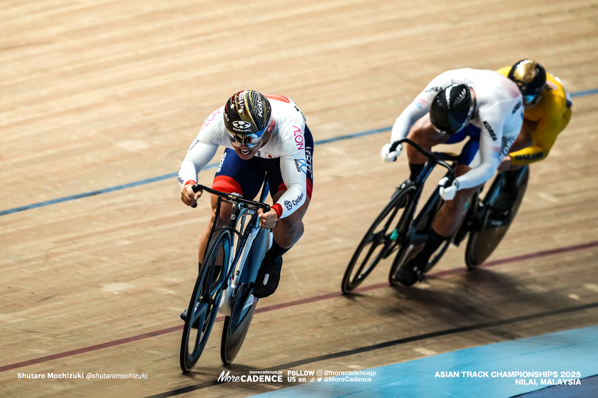 中野慎詞,Nakano Shinji,キム・チェングス,KIM, Chengsu,ラマザン・ムフタール,MUKHTAR Ramazan,男子ケイリン , MEN'S Keirin,2025アジア選手権トラック, 2025 ASIAN TRACK CYCLING CHAMPIONSHIPS, Nilai, Malaysia