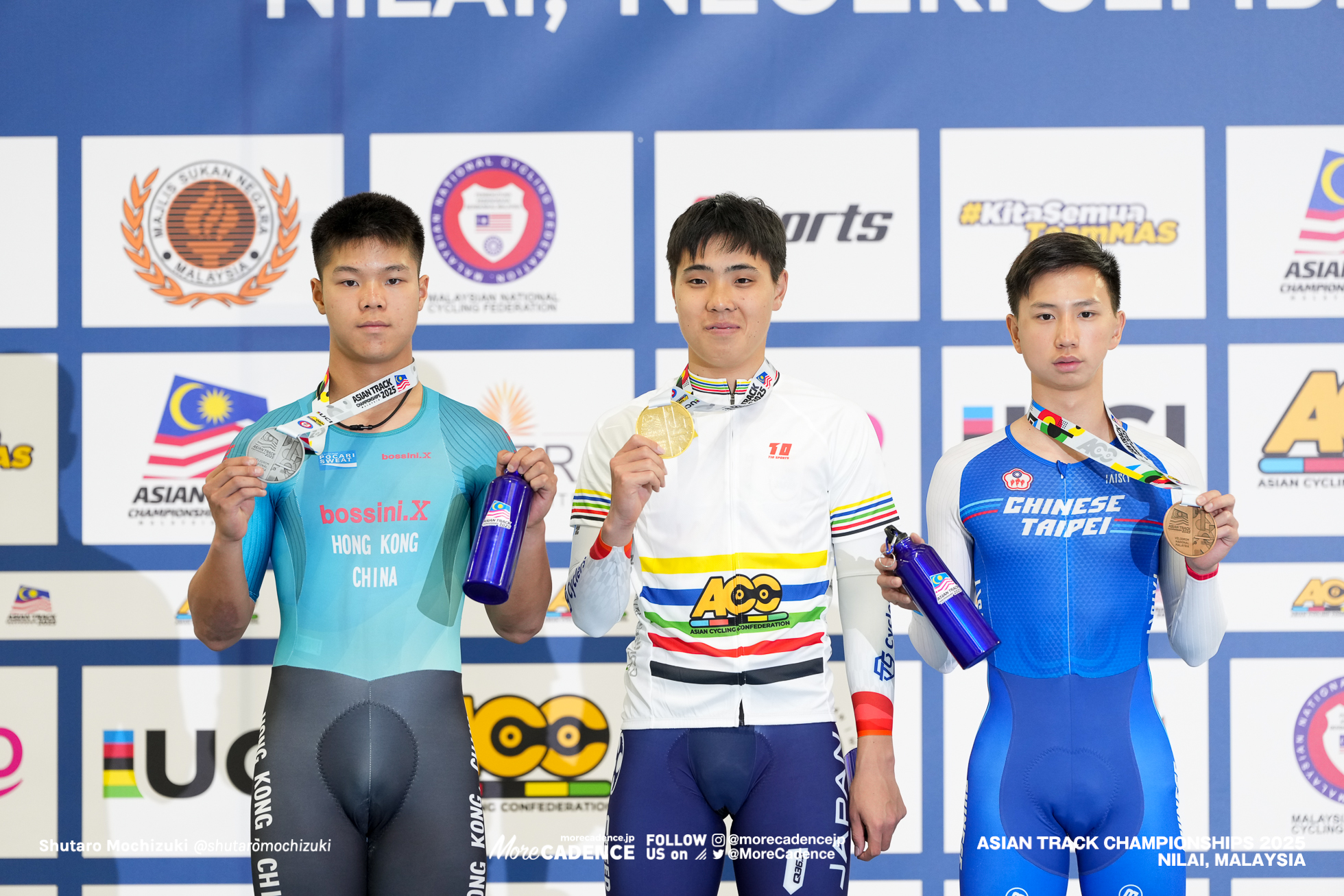 中谷 友紀,NAKATANI, Tomoki,マー・イックフェイ,MA Yik Fei,リウ・ハオエン,LIU Hao En,男子スクラッチ, MEN'S Scratch Race, 2025アジア選手権トラック, 2025 ASIAN TRACK CYCLING CHAMPIONSHIPS, Nilai, Malaysia