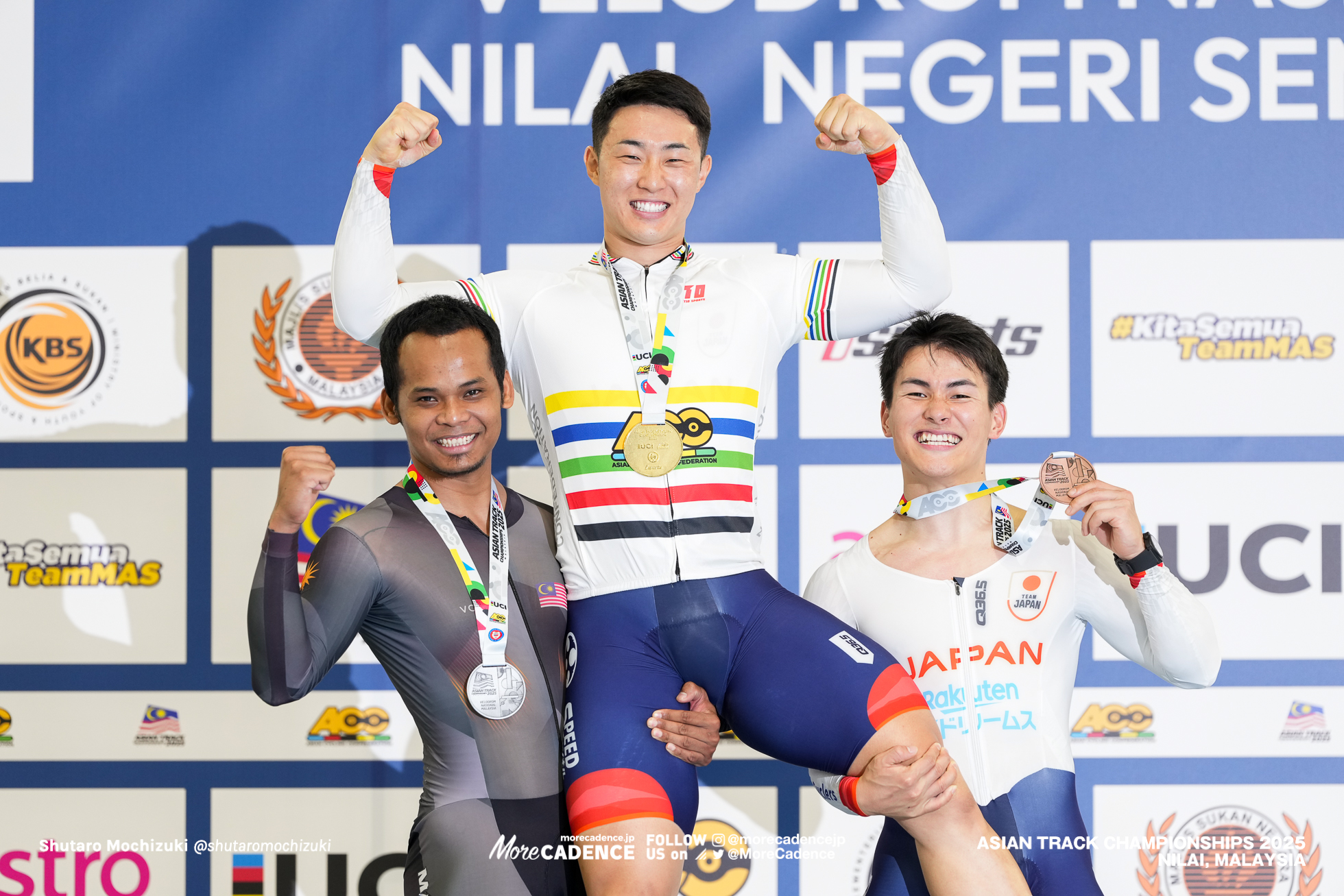 太田海也, OTA Kaiya, 中野慎詞,Nakano Shinji,ムハマド シャー・シャローム,Muhammad Shah Firdaus Sahrom,男子ケイリン , MEN'S Keirin,2025アジア選手権トラック, 2025 ASIAN TRACK CYCLING CHAMPIONSHIPS, Nilai, Malaysia