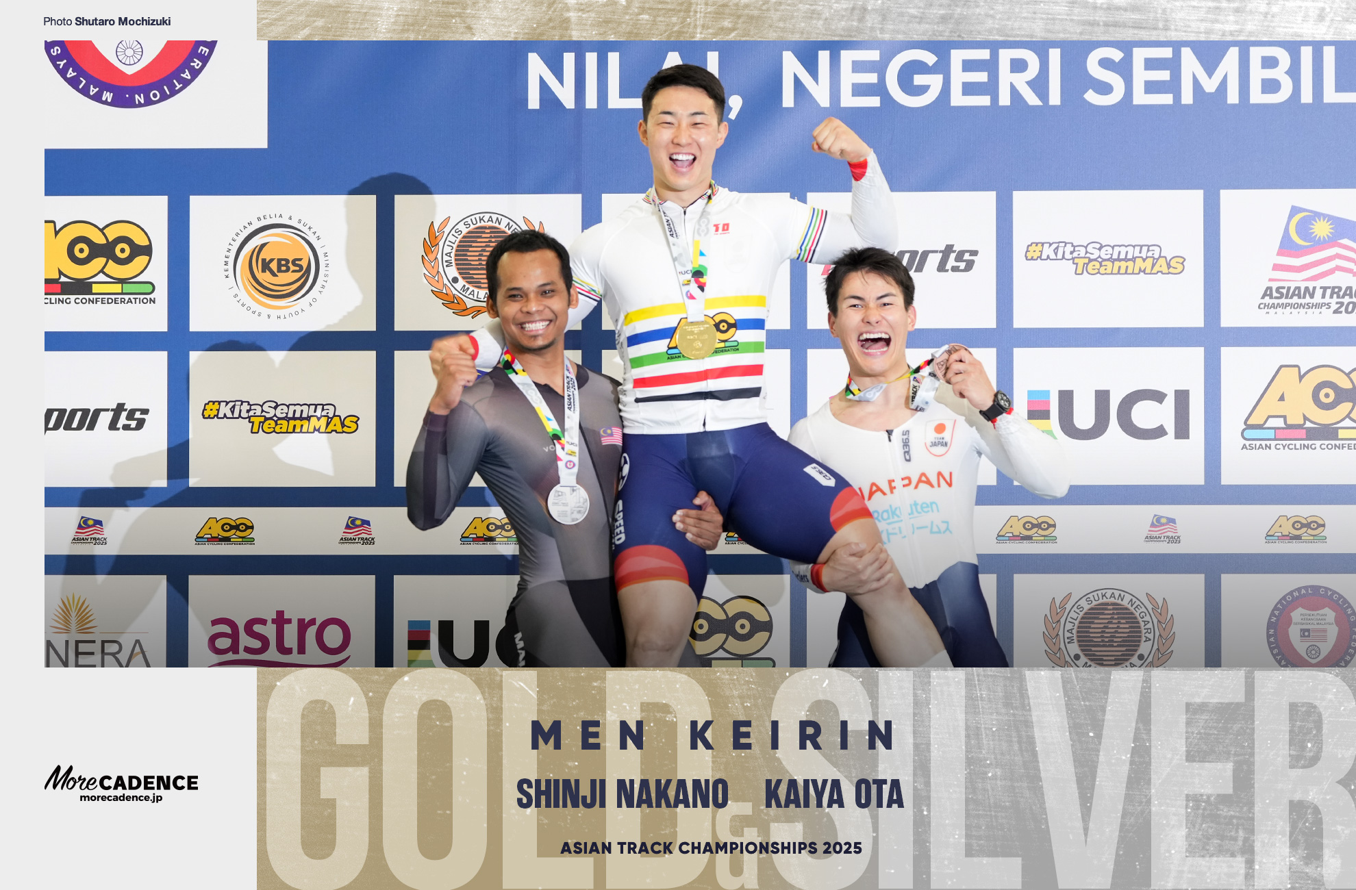 太田海也, OTA Kaiya, 中野慎詞,Nakano Shinji,ムハマド シャー・シャローム,Muhammad Shah Firdaus Sahrom,男子ケイリン , MEN'S Keirin,2025アジア選手権トラック, 2025 ASIAN TRACK CYCLING CHAMPIONSHIPS, Nilai, Malaysia