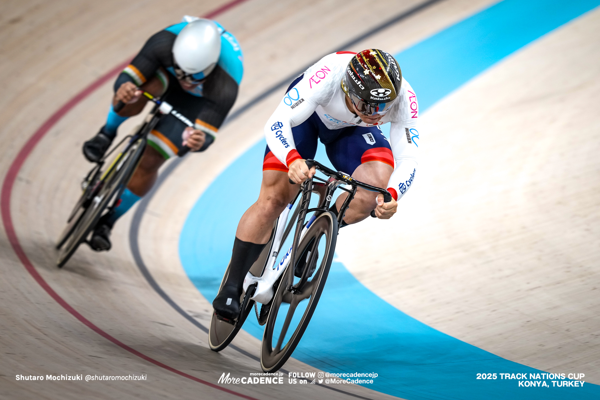 中野慎詞,Nakano Shinji,ベッカム・デイヴィッド, BECKHAM David,男子スプリント, MEN'S Sprint Qualification 200mFTT,2025トラックネーションズカップ トルコ・コンヤ, 2024 UCI TRACK NATIONS CUP Konya, TUR,