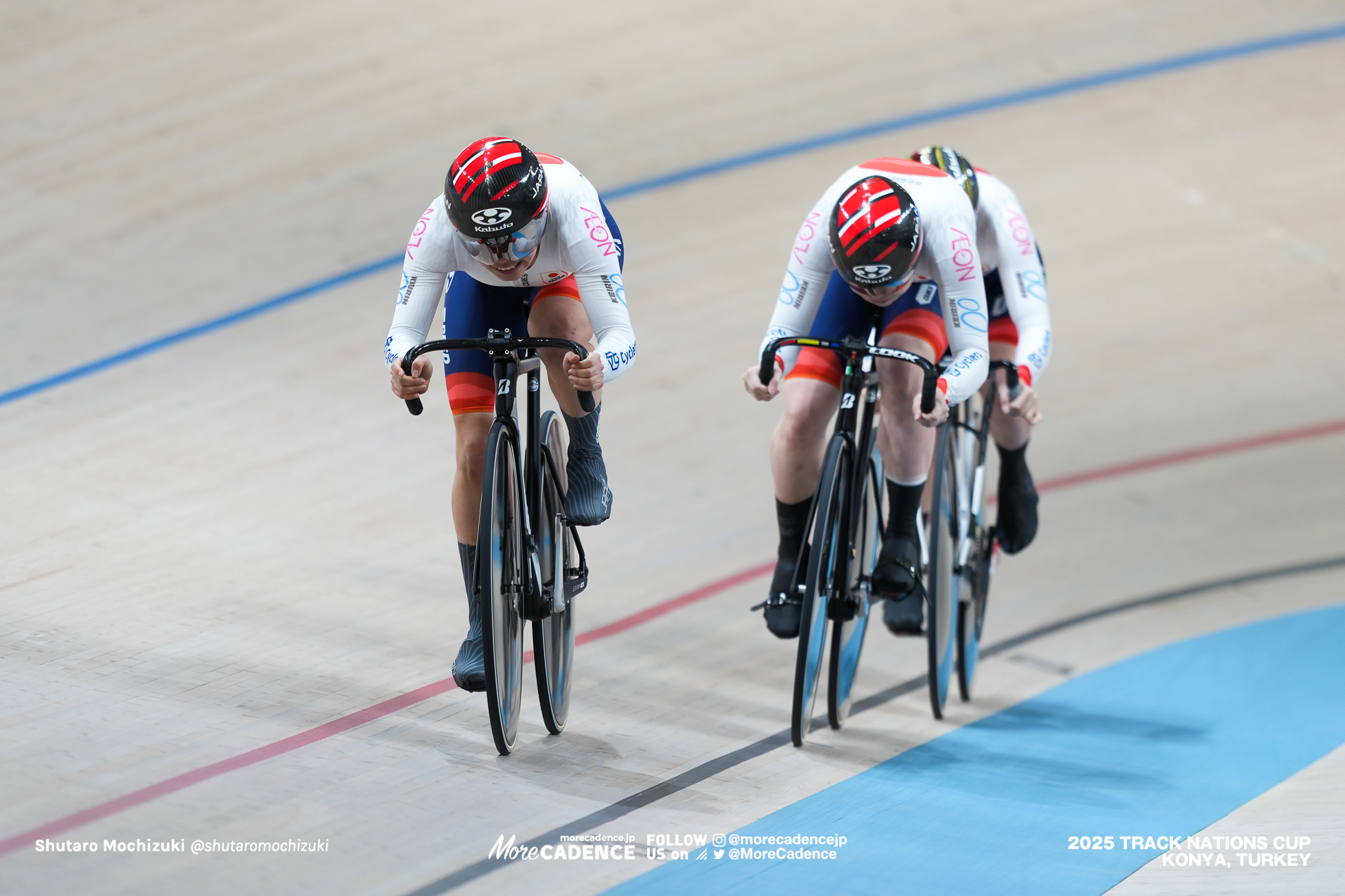 酒井亜樹, SAKAI Aki, 佐藤水菜, SATO MINA, 仲澤春香, Nakazawa Haruka 女子チームスプリント, WOMEN'S Team Sprint Qualification, 2025トラックネーションズカップ トルコ・コンヤ, 2024 UCI TRACK NATIONS CUP Konya, TUR,