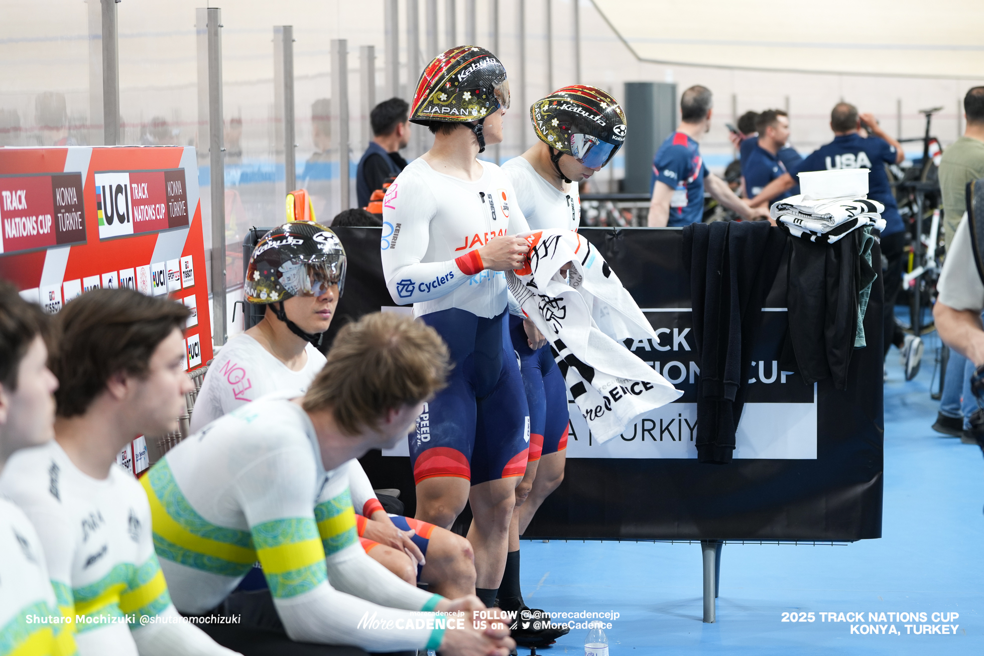 長迫吉拓, NAGASAKO Yoshitaku, 太田海也, OTA Kaiya, 小原佑太 ,Yuta Obara,JPN, 男子チームスプリント,MEN'S Team Sprint Qualification,2025トラックネーションズカップ トルコ・コンヤ, 2024 UCI TRACK NATIONS CUP Konya, TUR,