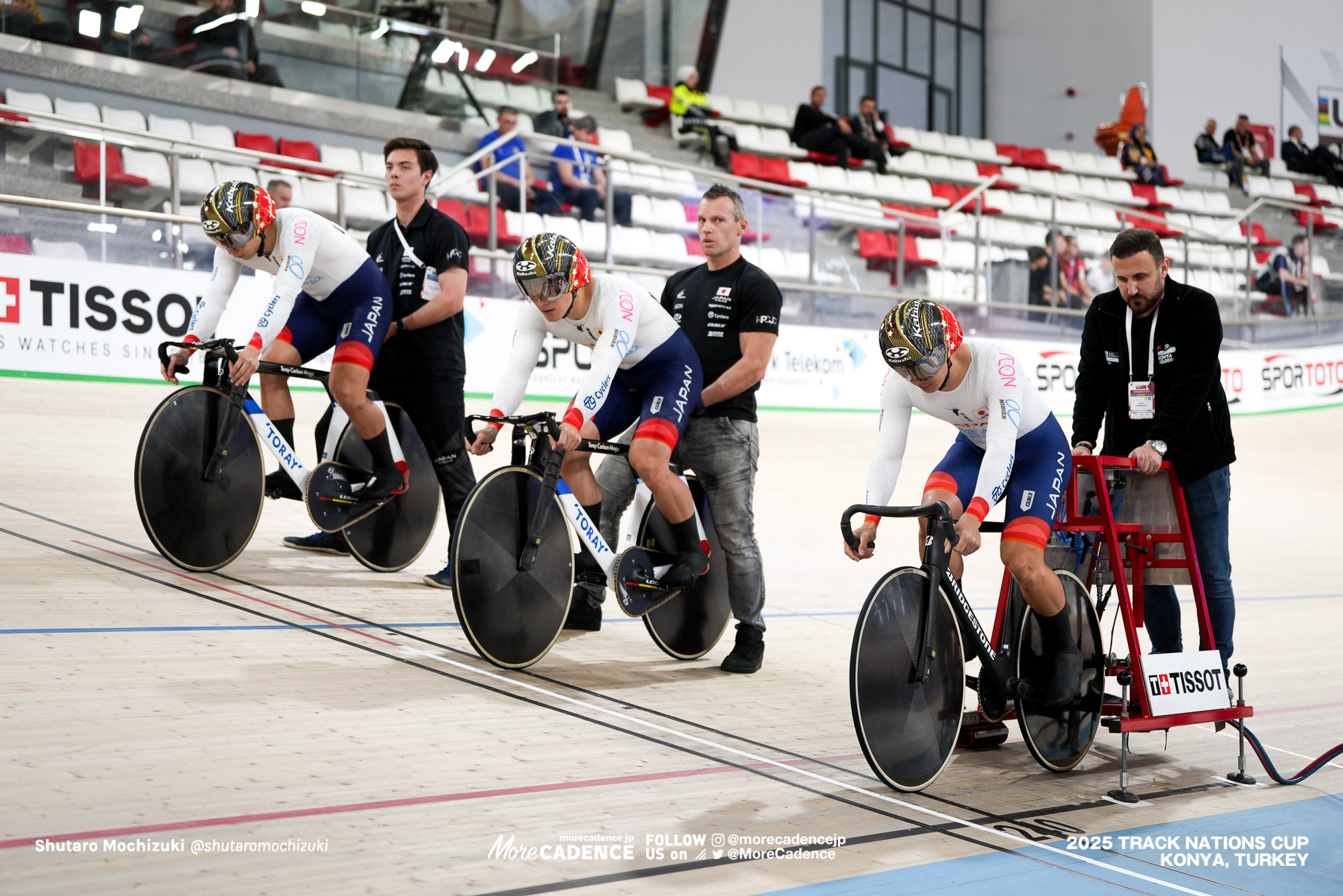 長迫吉拓, NAGASAKO Yoshitaku, 太田海也, OTA Kaiya, 小原佑太 ,Yuta Obara,JPN, 男子チームスプリント,MEN'S Team Sprint Qualification,2025トラックネーションズカップ トルコ・コンヤ, 2024 UCI TRACK NATIONS CUP Konya, TUR,