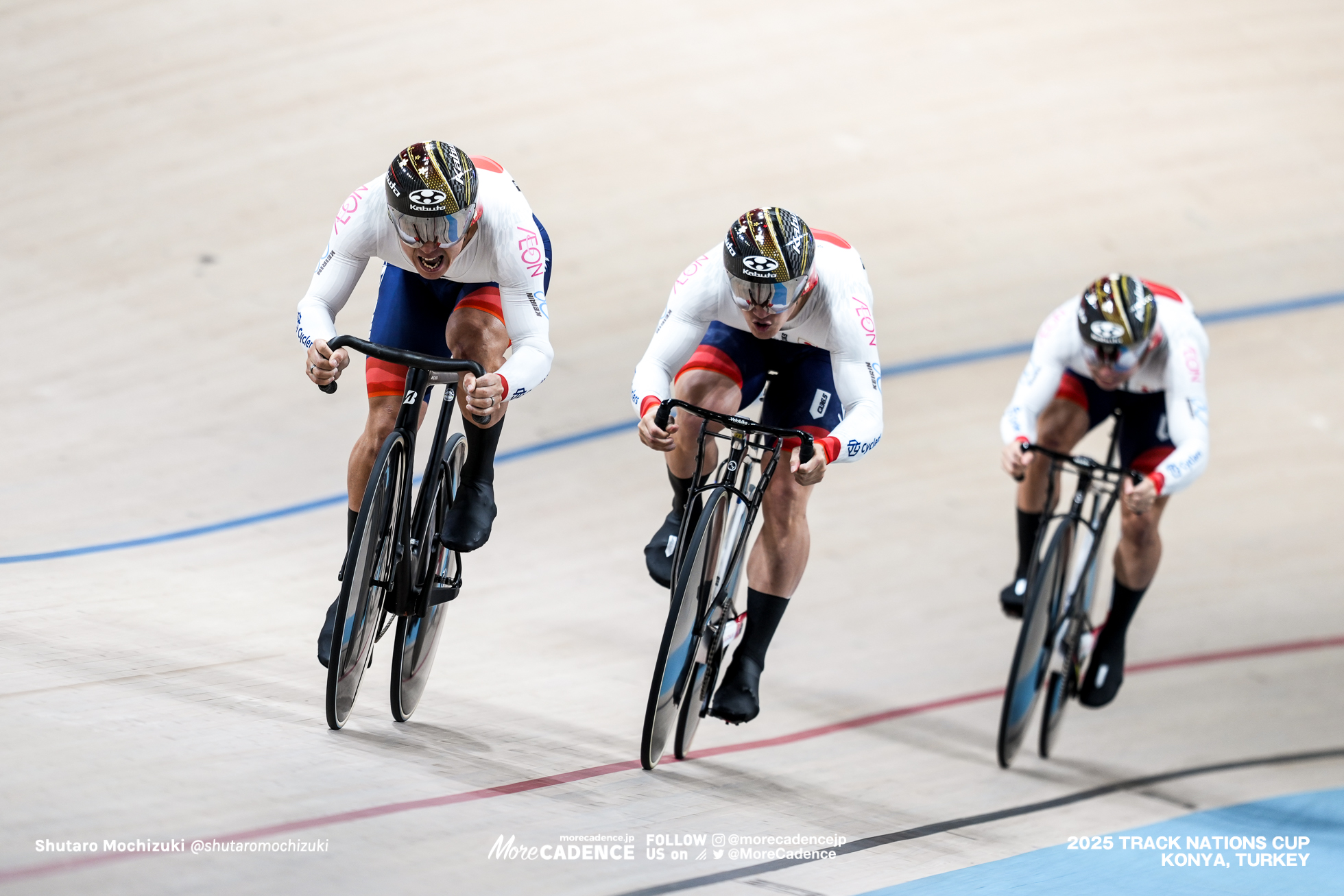 長迫吉拓, NAGASAKO Yoshitaku, 太田海也, OTA Kaiya, 小原佑太 ,Yuta Obara,JPN, 男子チームスプリント,MEN'S Team Sprint Qualification,2025トラックネーションズカップ トルコ・コンヤ, 2024 UCI TRACK NATIONS CUP Konya, TUR,