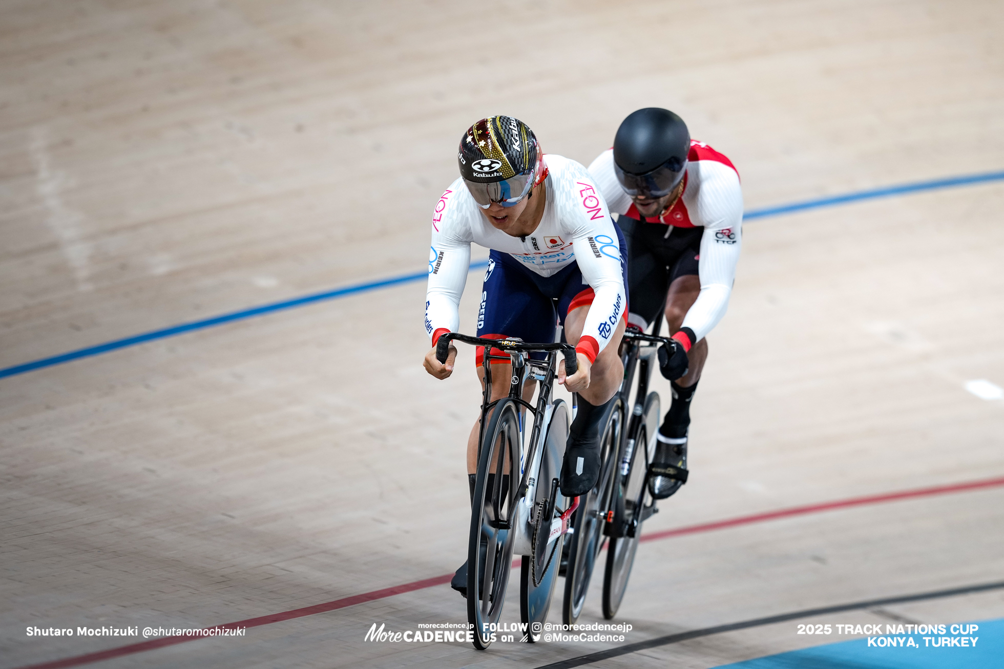 ヌジサネ・フィリップ,Njisane Phillip,中野慎詞,Nakano Shinji,男子スプリント, MEN'S Sprint Qualification 200mFTT,2025トラックネーションズカップ トルコ・コンヤ, 2024 UCI TRACK NATIONS CUP Konya, TUR,