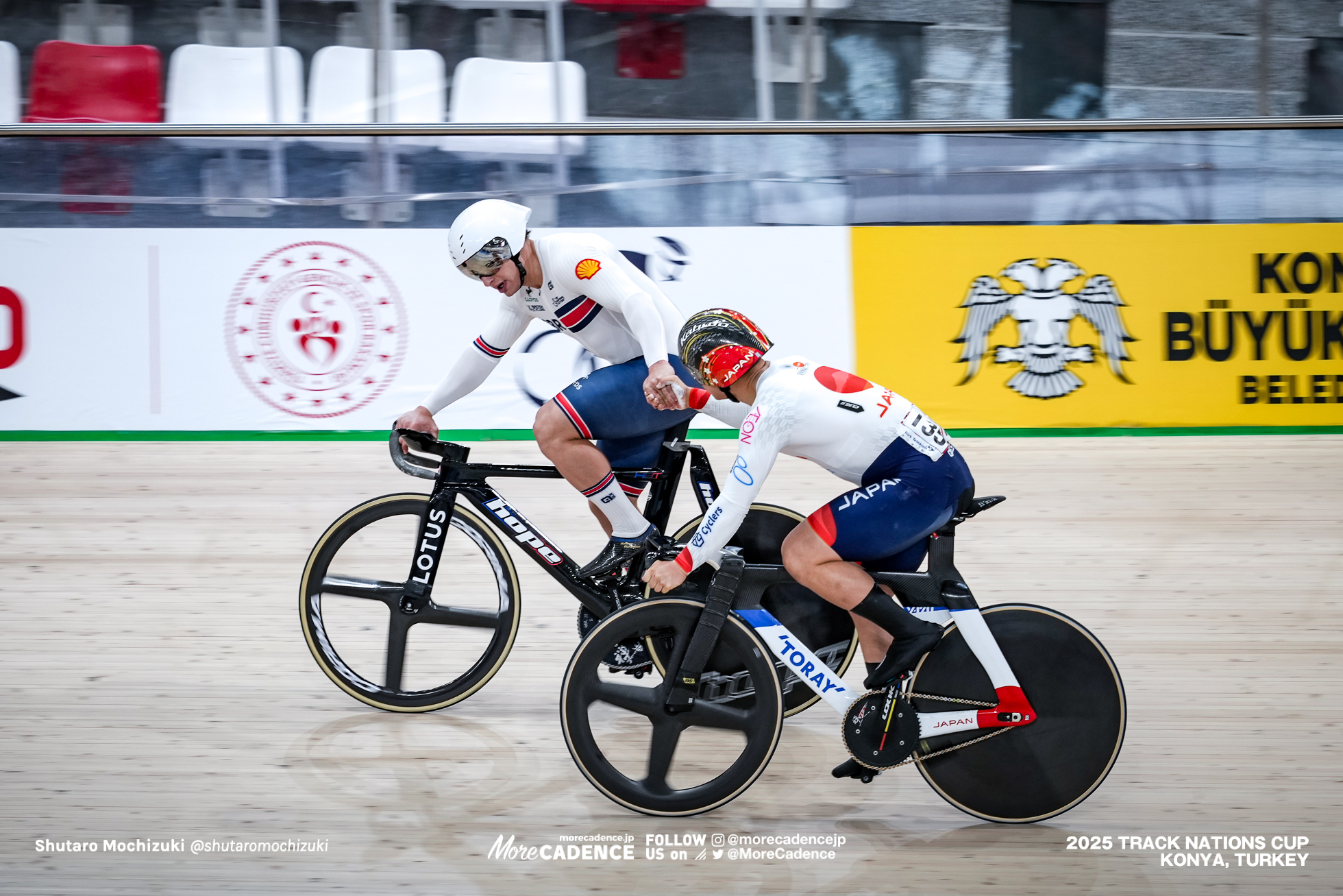 マシュー・リチャードソン,Matthew Richardson,中野慎詞,Nakano Shinji,男子スプリント, MEN'S Sprint Qualification 200mFTT,2025トラックネーションズカップ トルコ・コンヤ, 2024 UCI TRACK NATIONS CUP Konya, TUR,