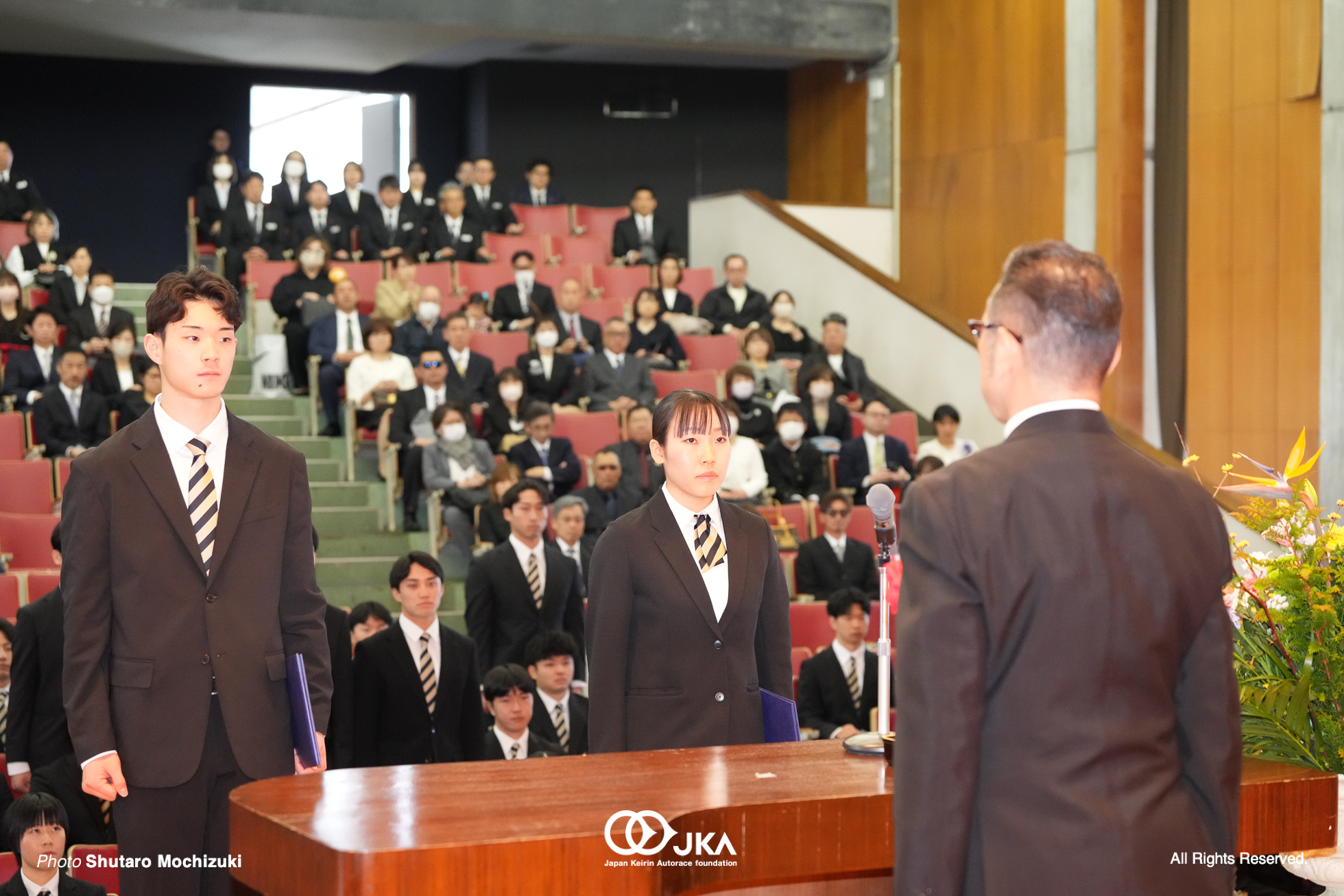 酒井亜樹, 三神遼矢, 競輪選手養成所 第127・128回生 卒業式