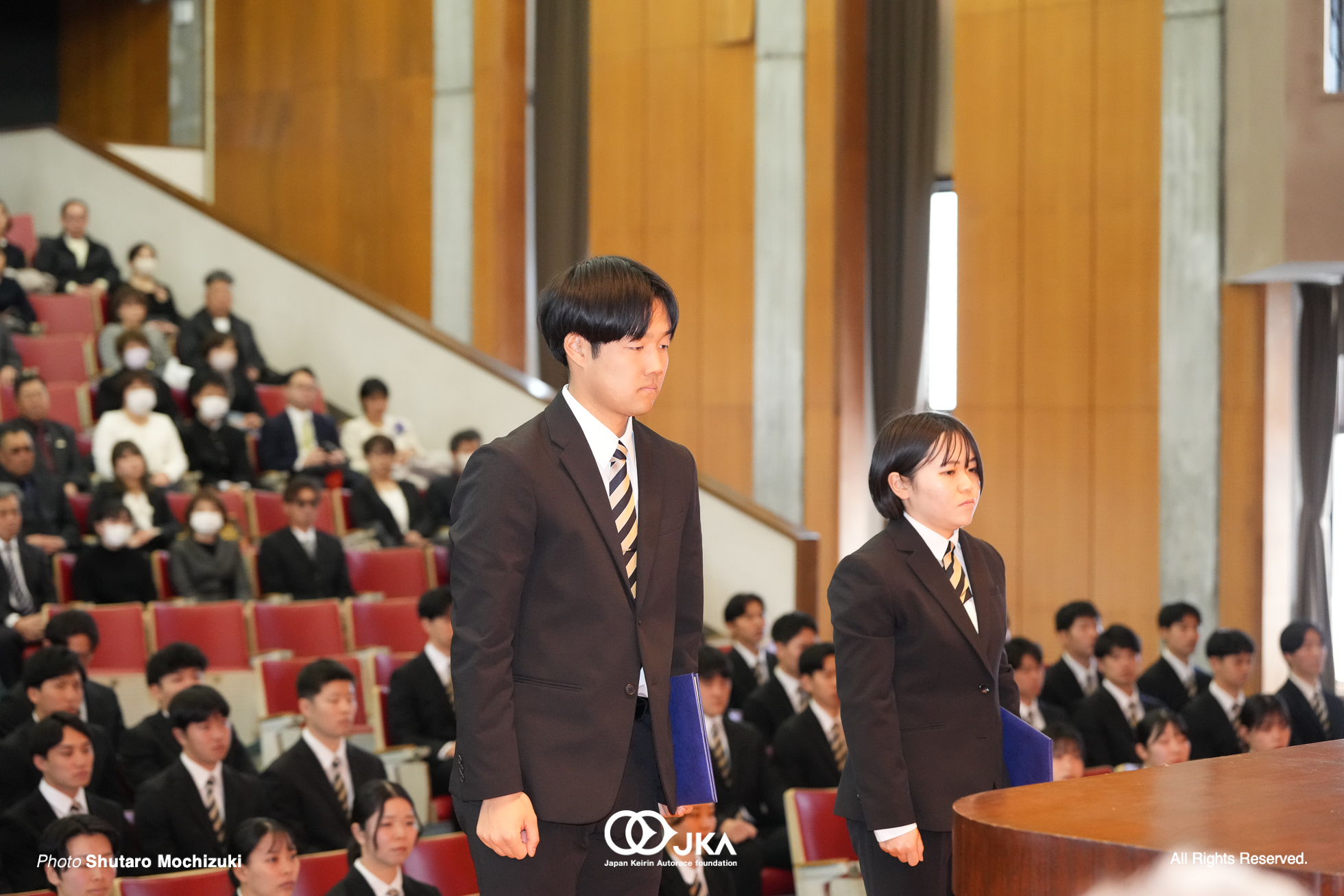 邊見竜馬, 岩元杏奈, 競輪選手養成所 第127・128回生 卒業式