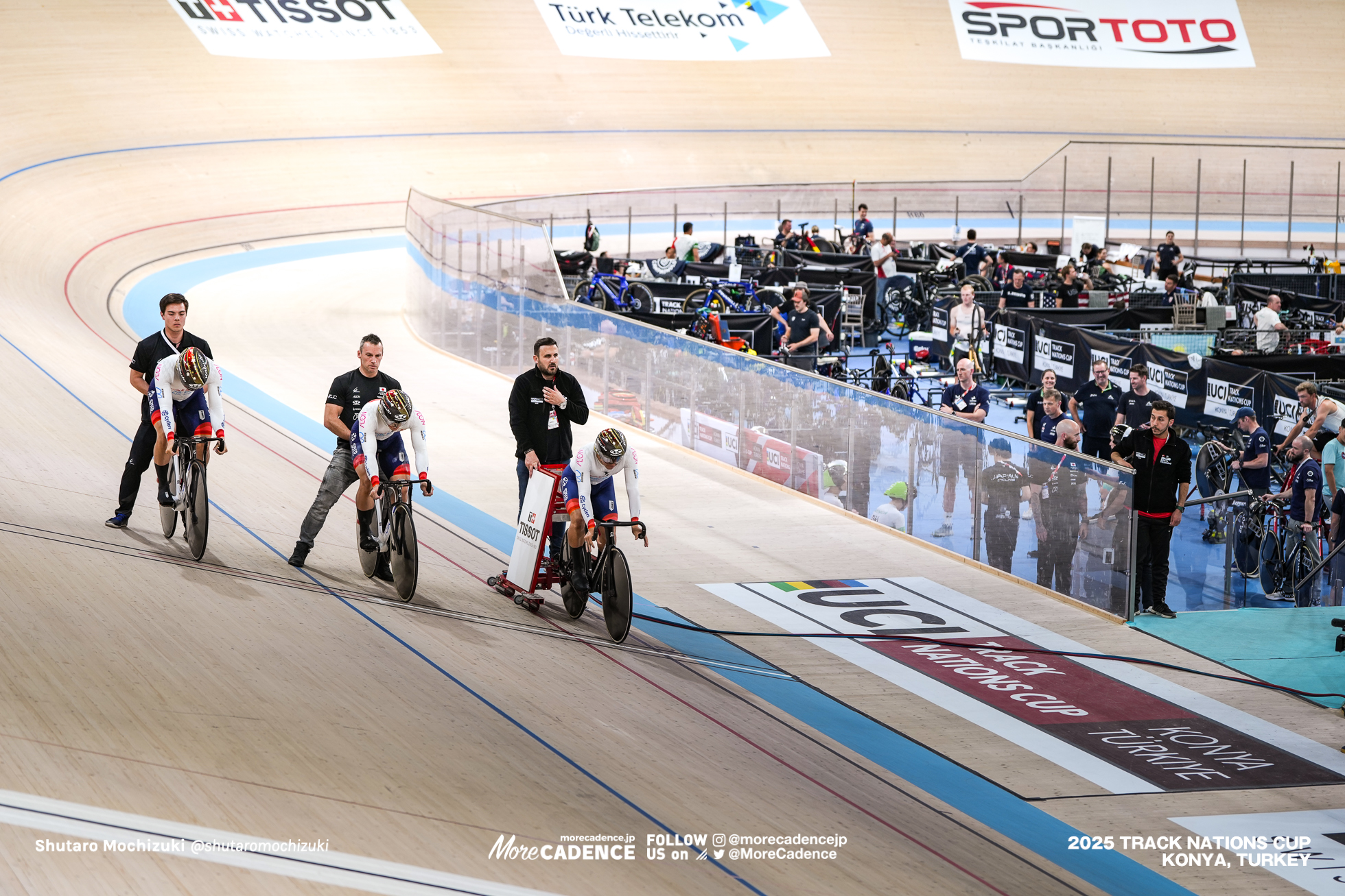 長迫吉拓, NAGASAKO Yoshitaku, 太田海也, OTA Kaiya, 小原佑太 ,Yuta Obara,JPN, 男子チームスプリント,MEN'S Team Sprint Qualification,2025トラックネーションズカップ トルコ・コンヤ, 2024 UCI TRACK NATIONS CUP Konya, TUR,