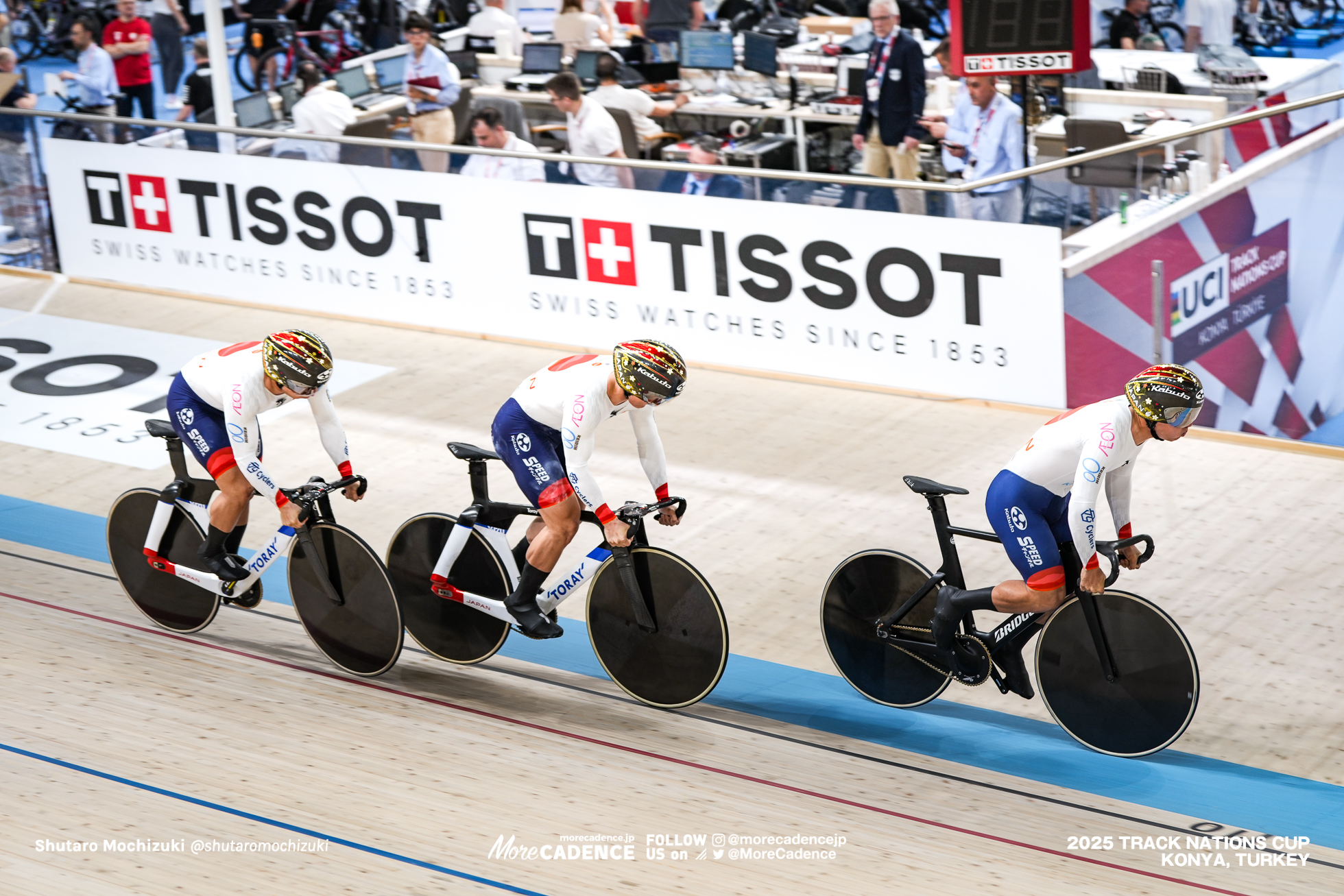 長迫吉拓, NAGASAKO Yoshitaku, 太田海也, OTA Kaiya, 小原佑太 ,Yuta Obara,JPN, 男子チームスプリント,MEN'S Team Sprint Qualification,2025トラックネーションズカップ トルコ・コンヤ, 2024 UCI TRACK NATIONS CUP Konya, TUR,