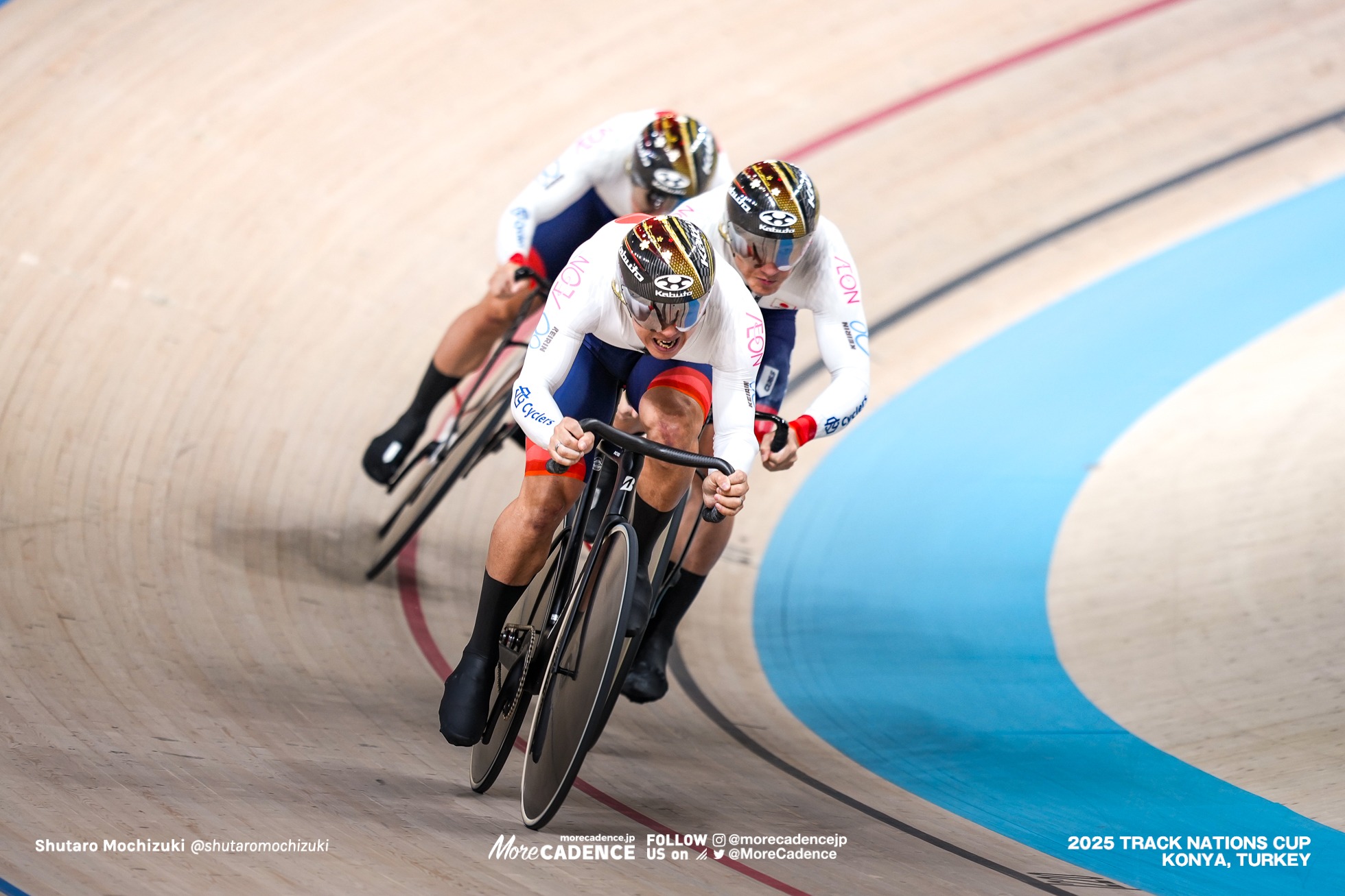 長迫吉拓, NAGASAKO Yoshitaku, 太田海也, OTA Kaiya, 小原佑太 ,Yuta Obara,JPN, 男子チームスプリント,MEN'S Team Sprint Qualification,2025トラックネーションズカップ トルコ・コンヤ, 2024 UCI TRACK NATIONS CUP Konya, TUR,