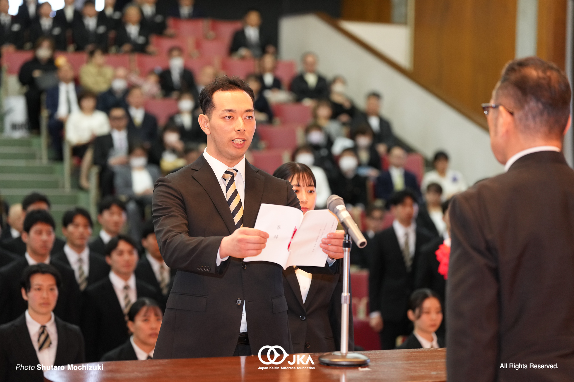 中田拓也, 競輪選手養成所 第127・128回生 卒業式